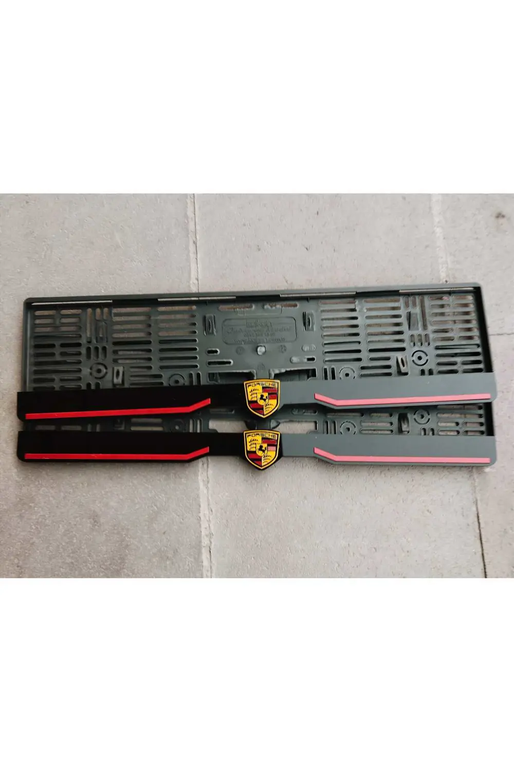 Plakalık Lazer Kesim Pleksi (2 Adet) Porsche Ki?şi?ye Özel Plakal