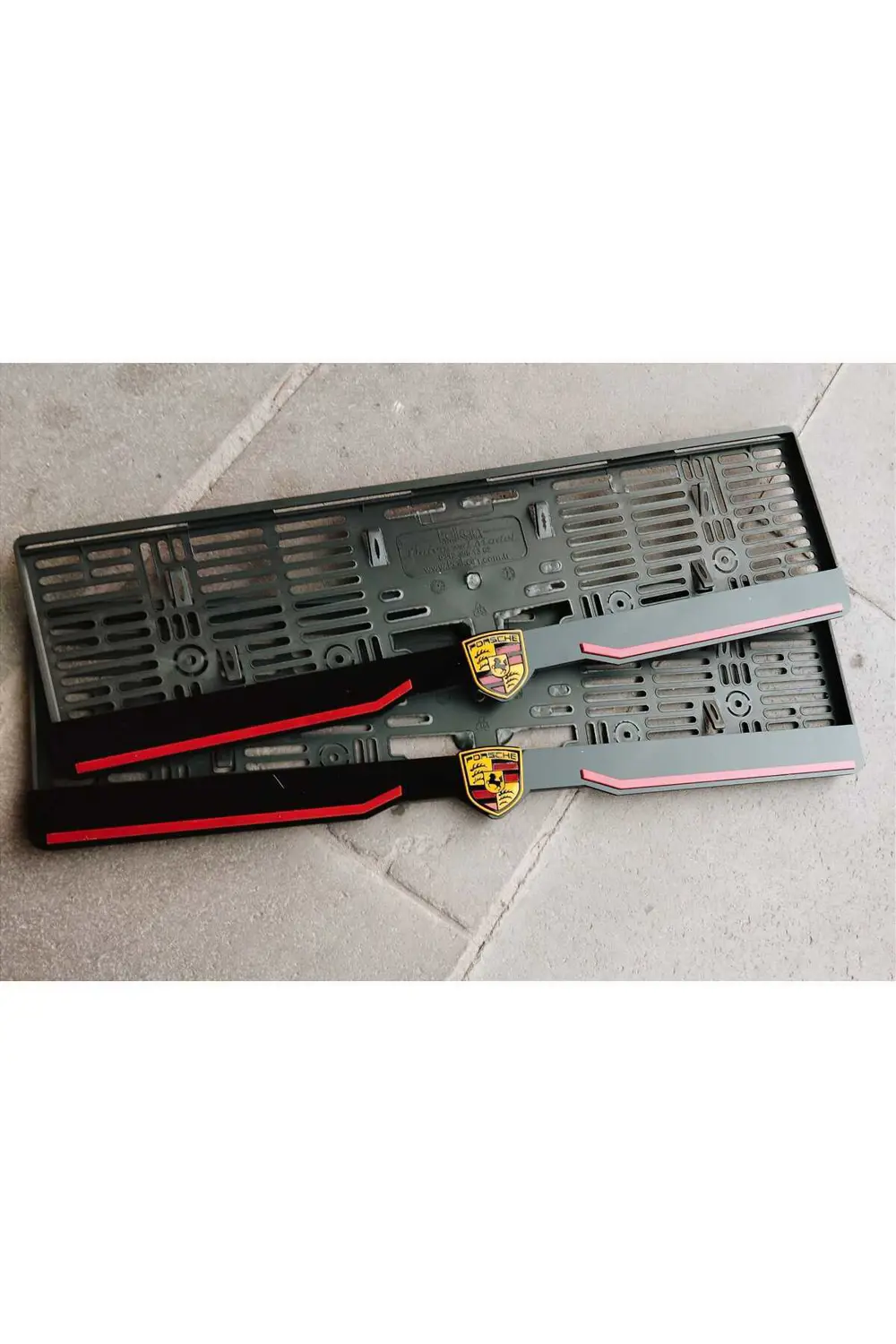 Plakalık Lazer Kesim Pleksi (2 Adet) Porsche Ki?şi?ye Özel Plakal