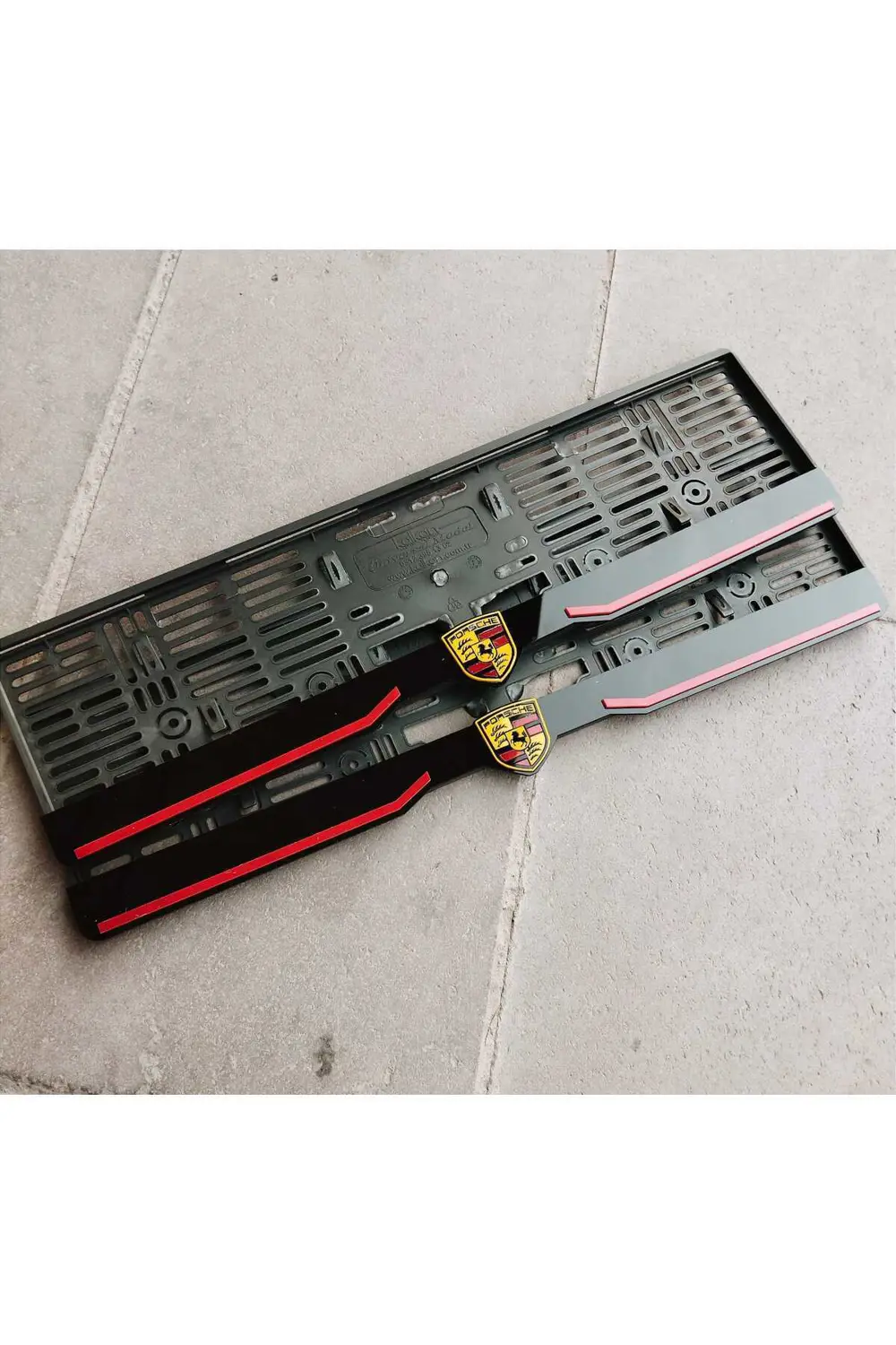 Plakalık Lazer Kesim Pleksi (2 Adet) Porsche Ki?şi?ye Özel Plakal