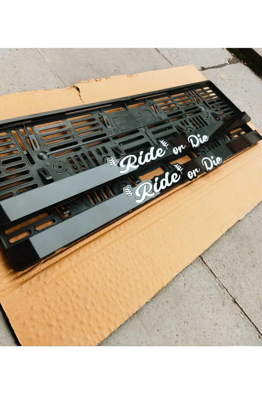 Plakalık Lazer Kesim Pleksi ( 2 Adet ) Ride Or Die KİŞİYE ÖZEL PL