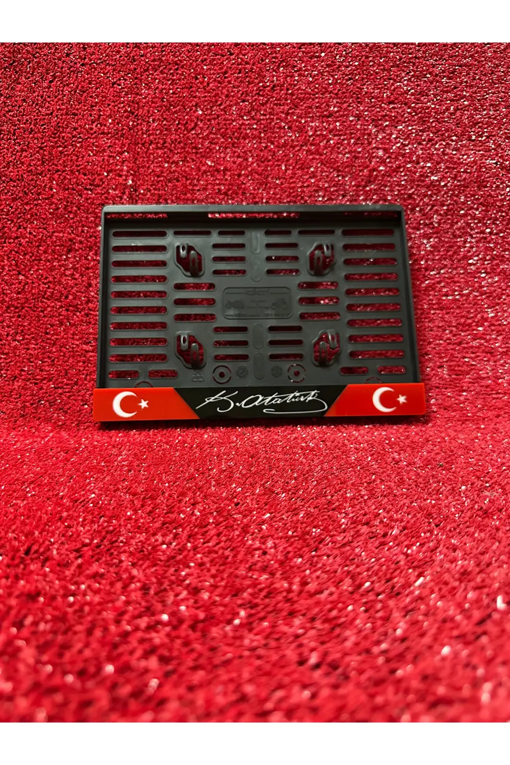 Plakalık Motosiklet Plakalığı K.ATATÜRK İmzalı ve AY Yıldız Logol