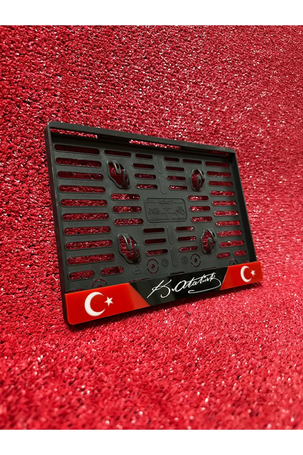 Plakalık Motosiklet Plakalığı K.ATATÜRK İmzalı ve AY Yıldız Logol