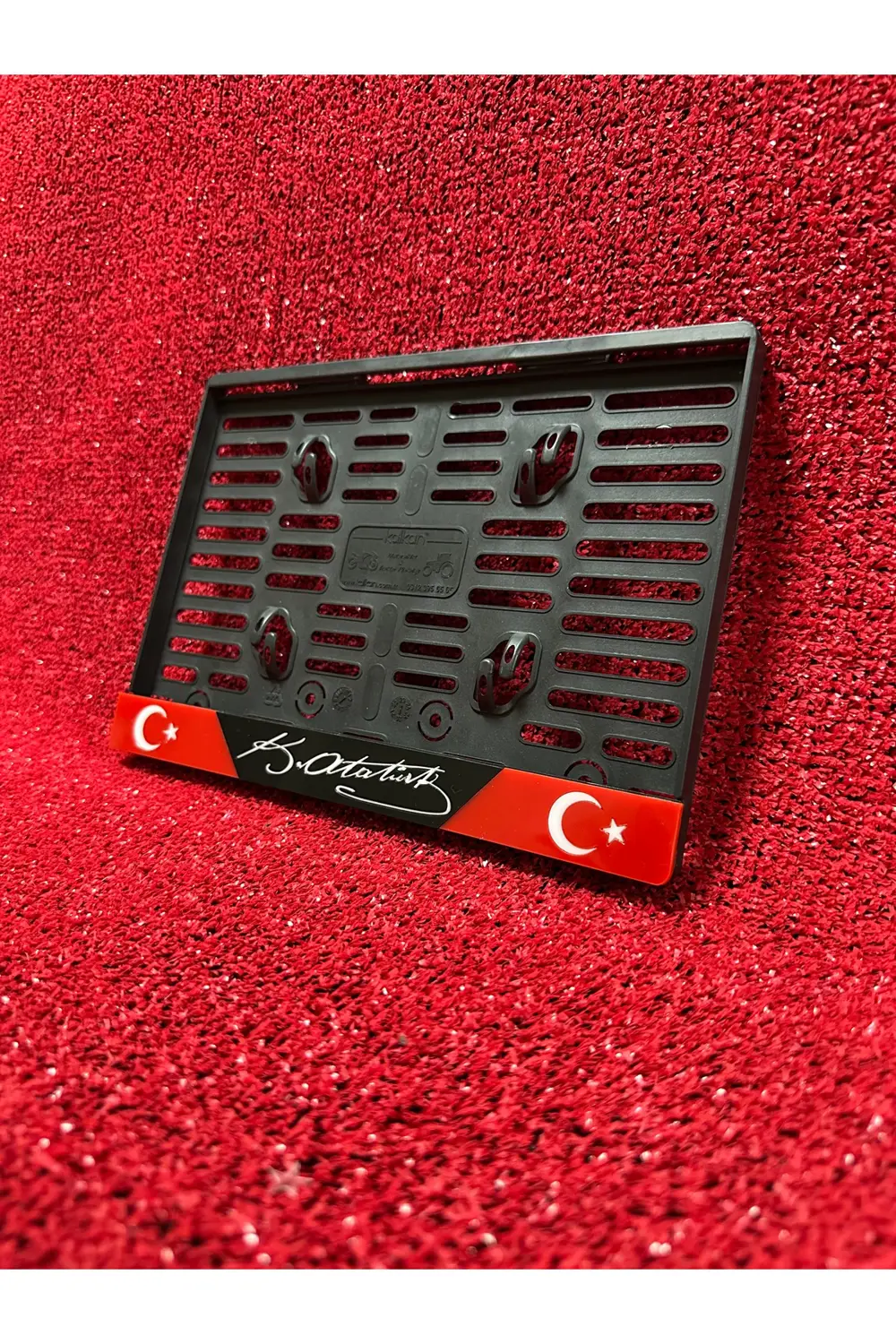 Plakalık Motosiklet Plakalığı K.ATATÜRK İmzalı ve AY Yıldız Logol