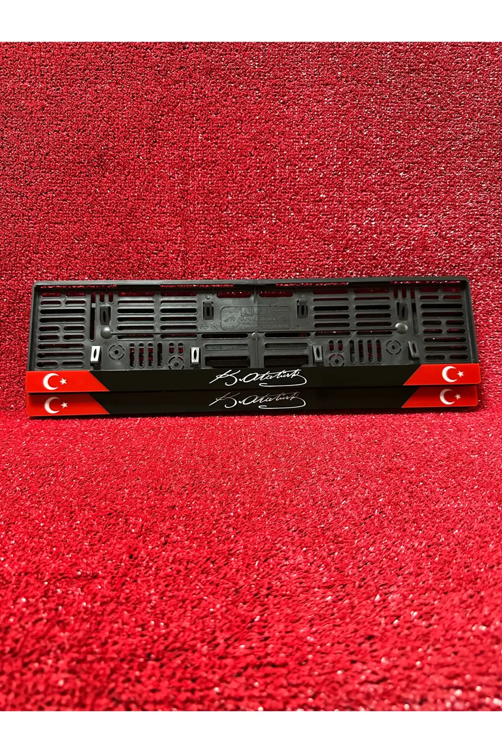 Plakalık Oto Araba Plakalığı K.ATATÜRK İmzalı ve Büyük Boy Bayrak