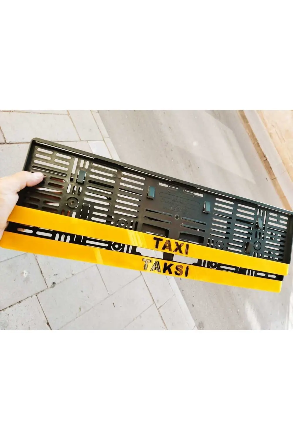 PLAKALIK TAXI MODEL LAZER KESİM PLEKSİ ( 2 ADET )