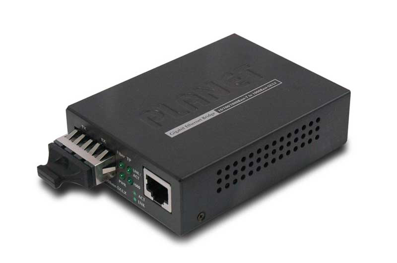 Planet 10/100/1000Base-T - 1000Base-SX (SC, MM) Media Converter -