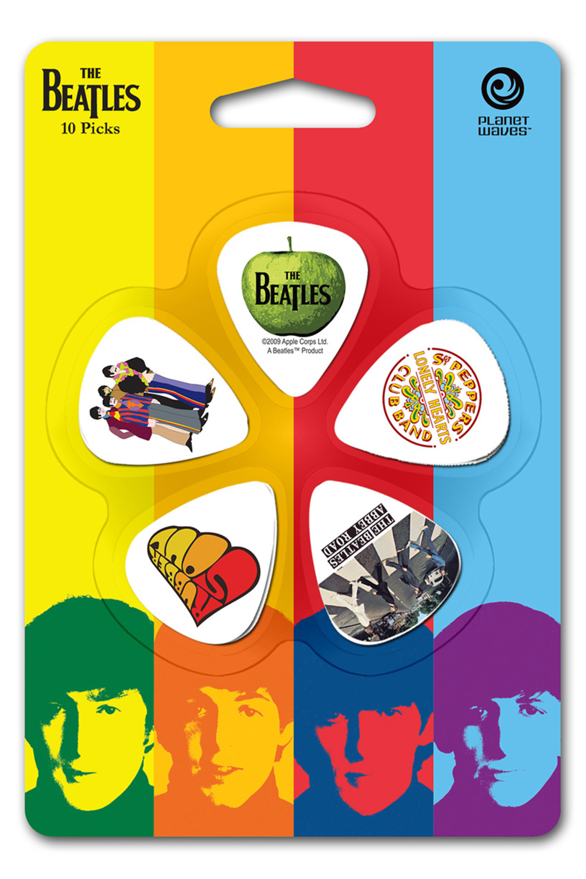 Daddario Planet Waves 1Cwh6-10B3 Beatles Album Serisi Heavy - 10 Adet Pena