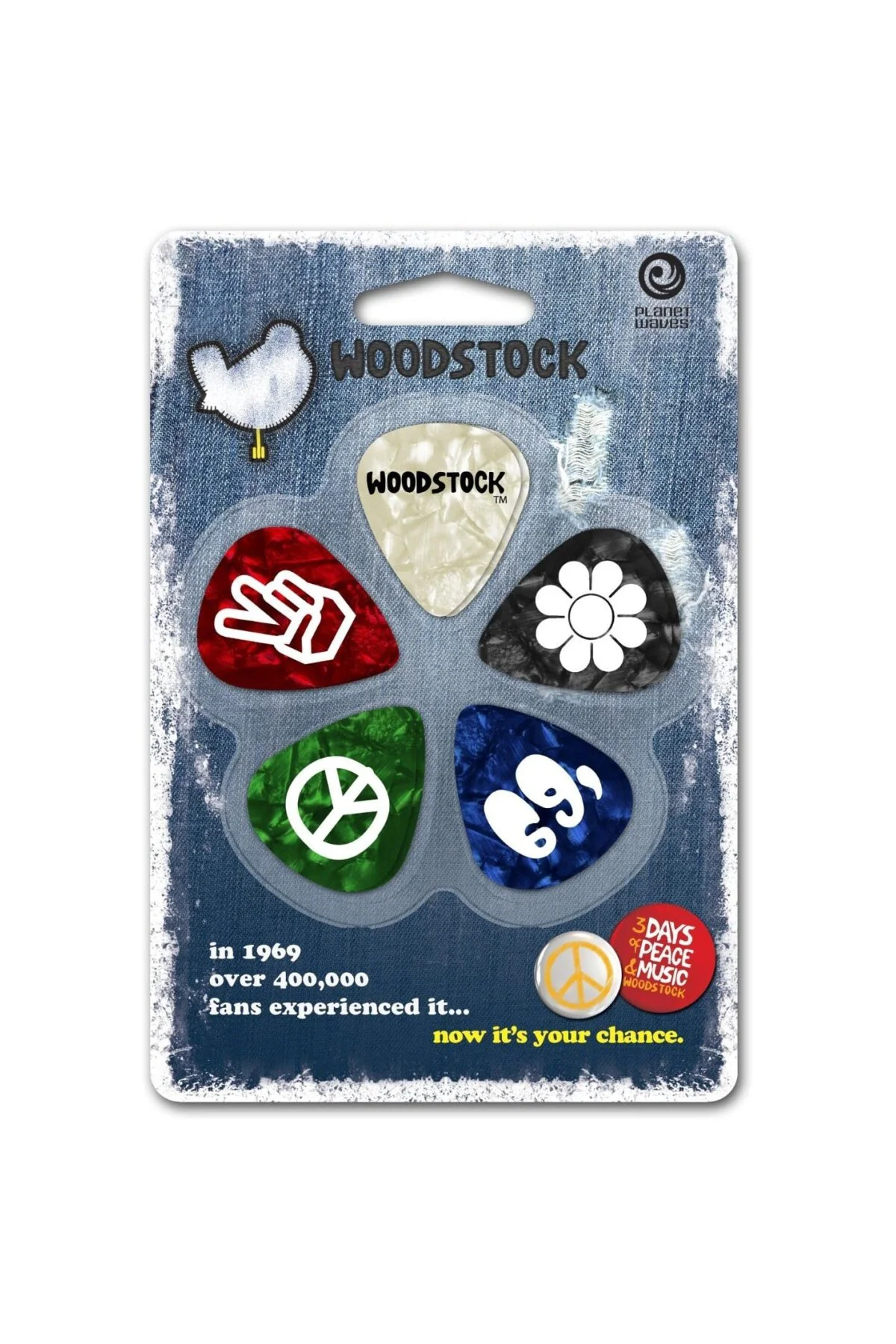 Planet Waves Woodstock Picks Heavy - 10 Adet Pena