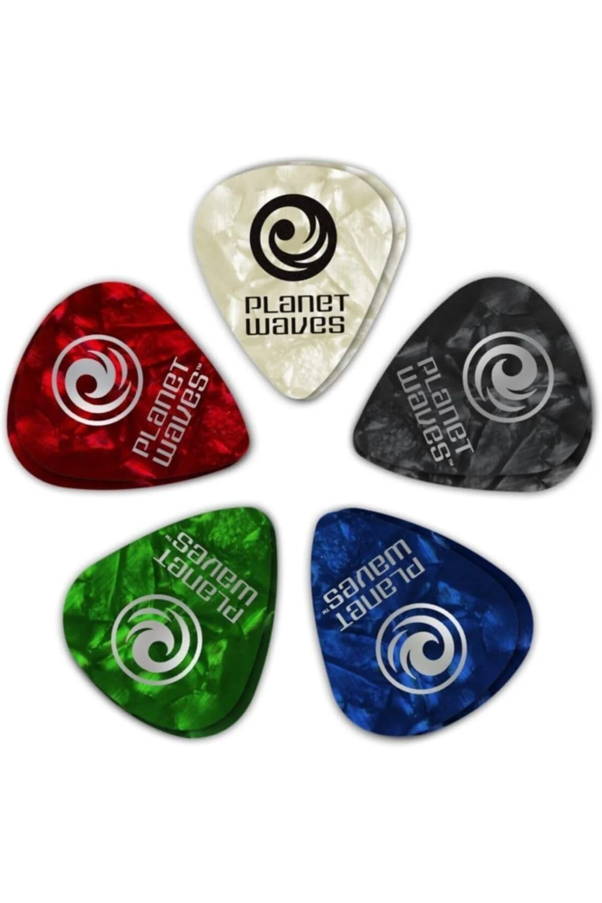 Planetwaves 1Cap7-10 Pena Assorted Pearl Celluloid Gitar Pena 10 