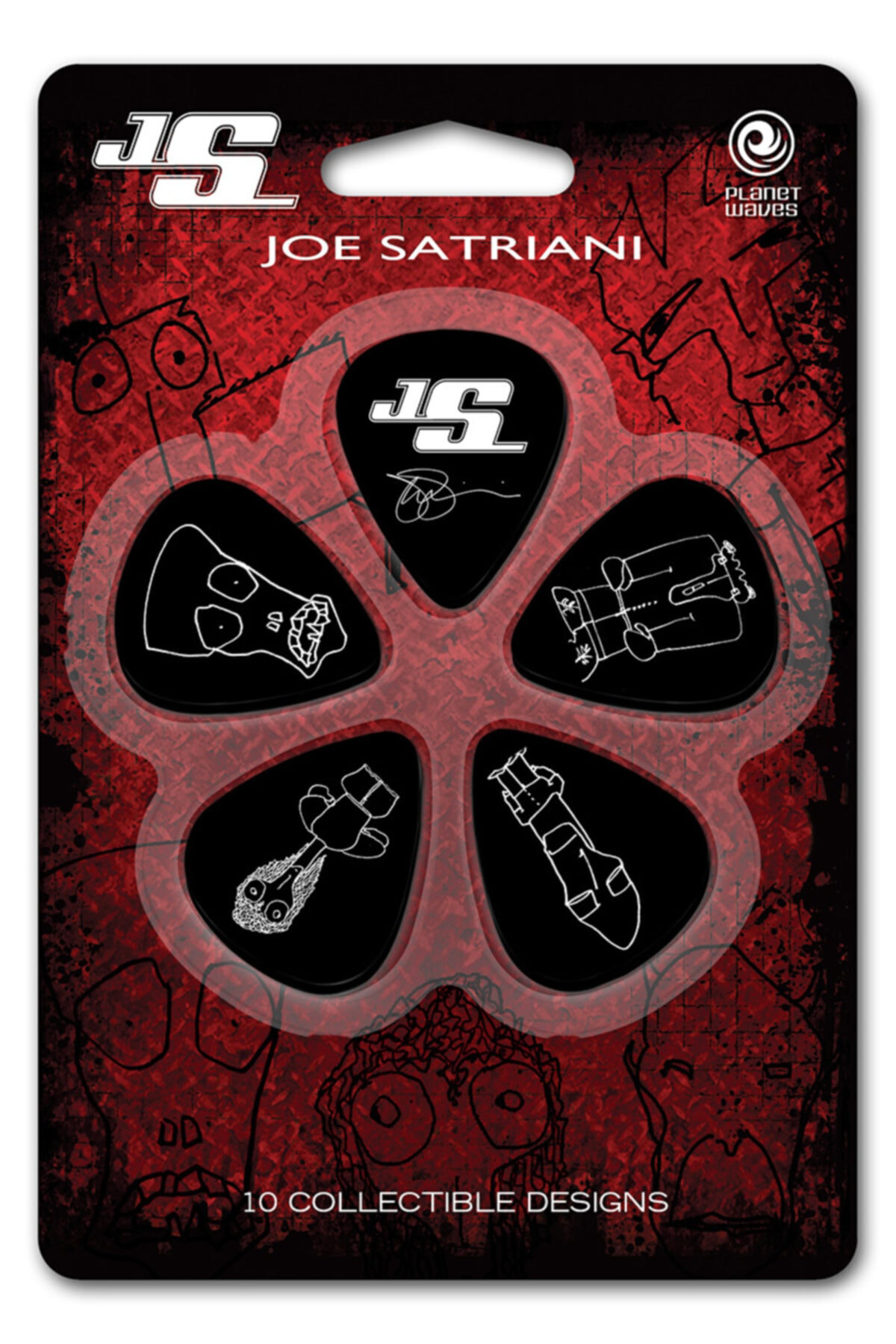 Planet Waves Planetwaves 1Cbk6-10Js Pena Joe Satriani Logolu 10 Adet Siyah Ser
