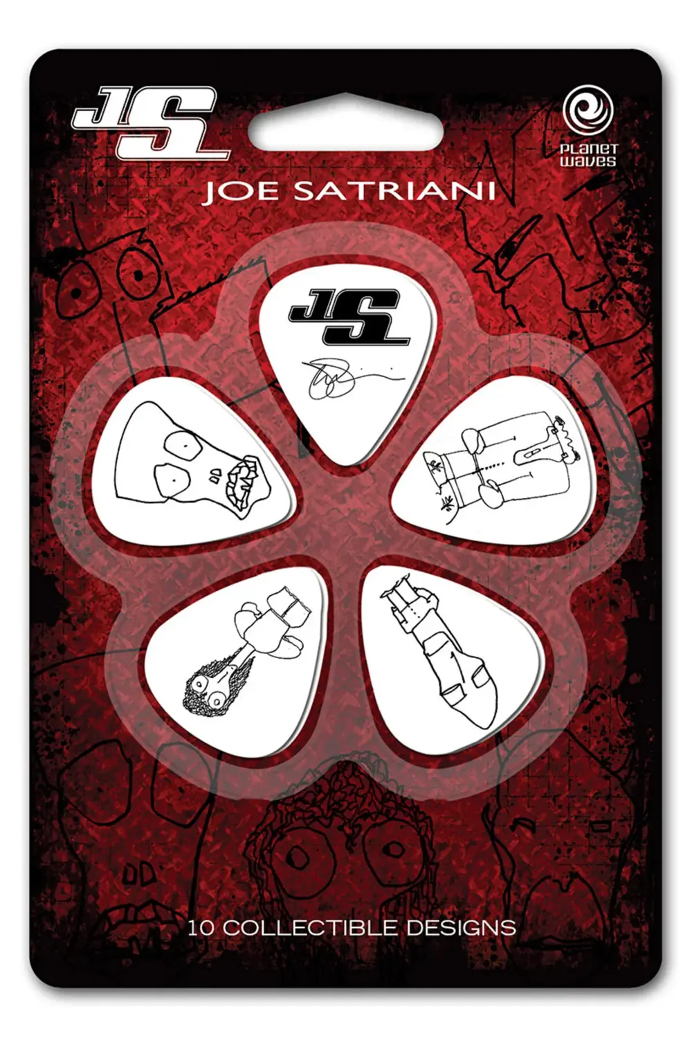 PLANETWAVES 1CWH4-10JS PENA JOE SATRIANI 10 AD. MEDİUM BEYAZ Pena
