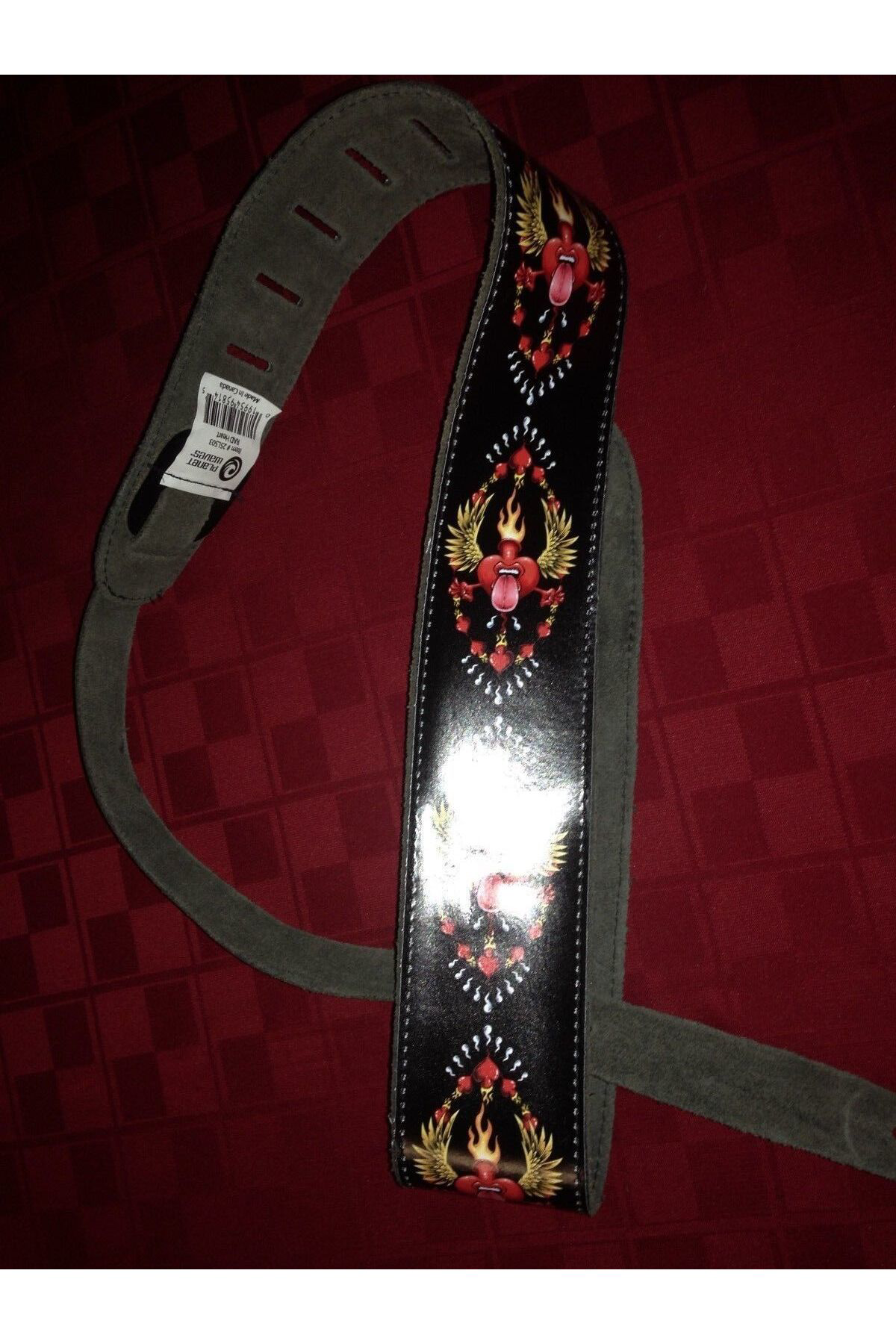 PLANETWAVES 25LS03 GİTAR ASKISI 2.5 LTH-RAD HEART ÇİN Gitar Askıs