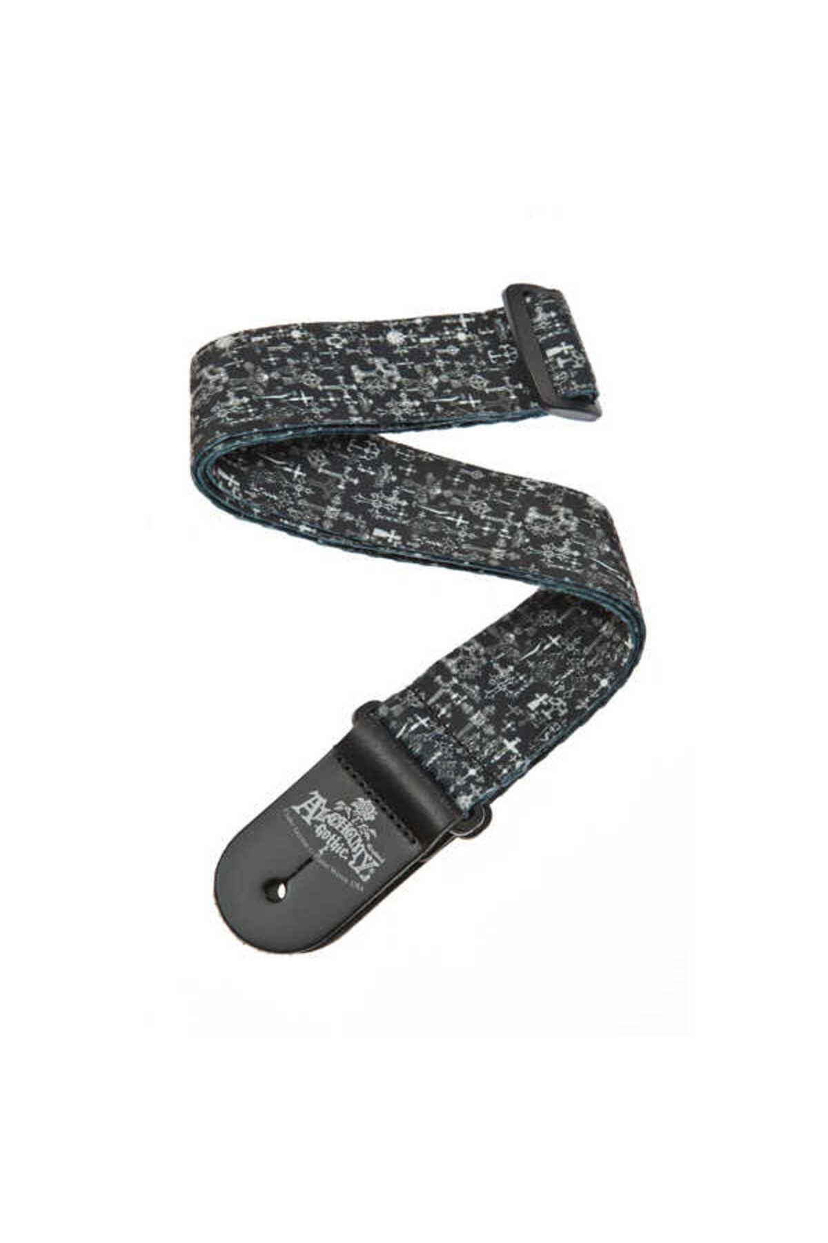PLANETWAVES 50AL02 GİTAR ASKISI 50MM ALCHEMY STR-GOTHIC CROSS Git