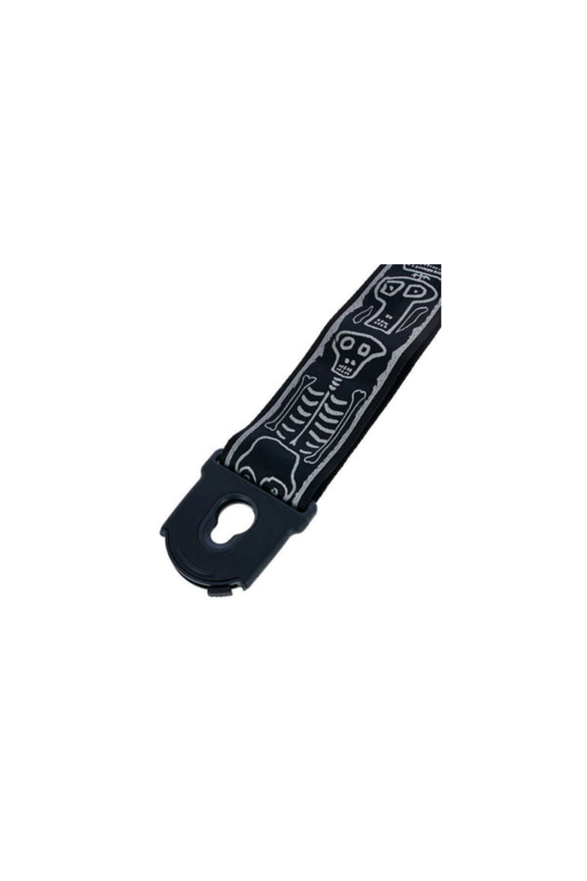 PLANETWAVES 50PLJS01 GİTAR ASKISI 50MM LOCK-JS SKULL N BONES Gita
