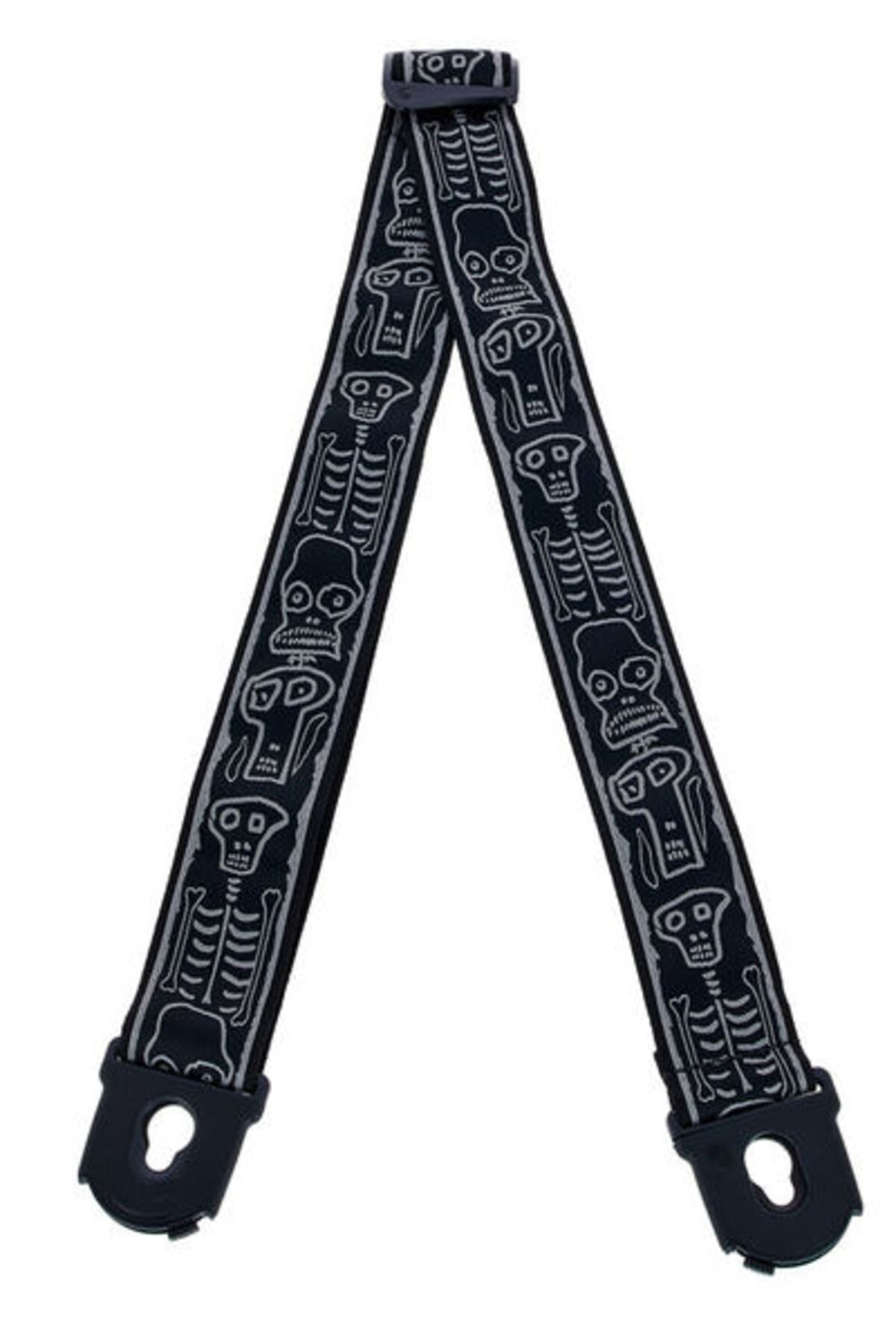 PLANETWAVES 50PLJS01 GİTAR ASKISI 50MM LOCK-JS SKULL N BONES Gita
