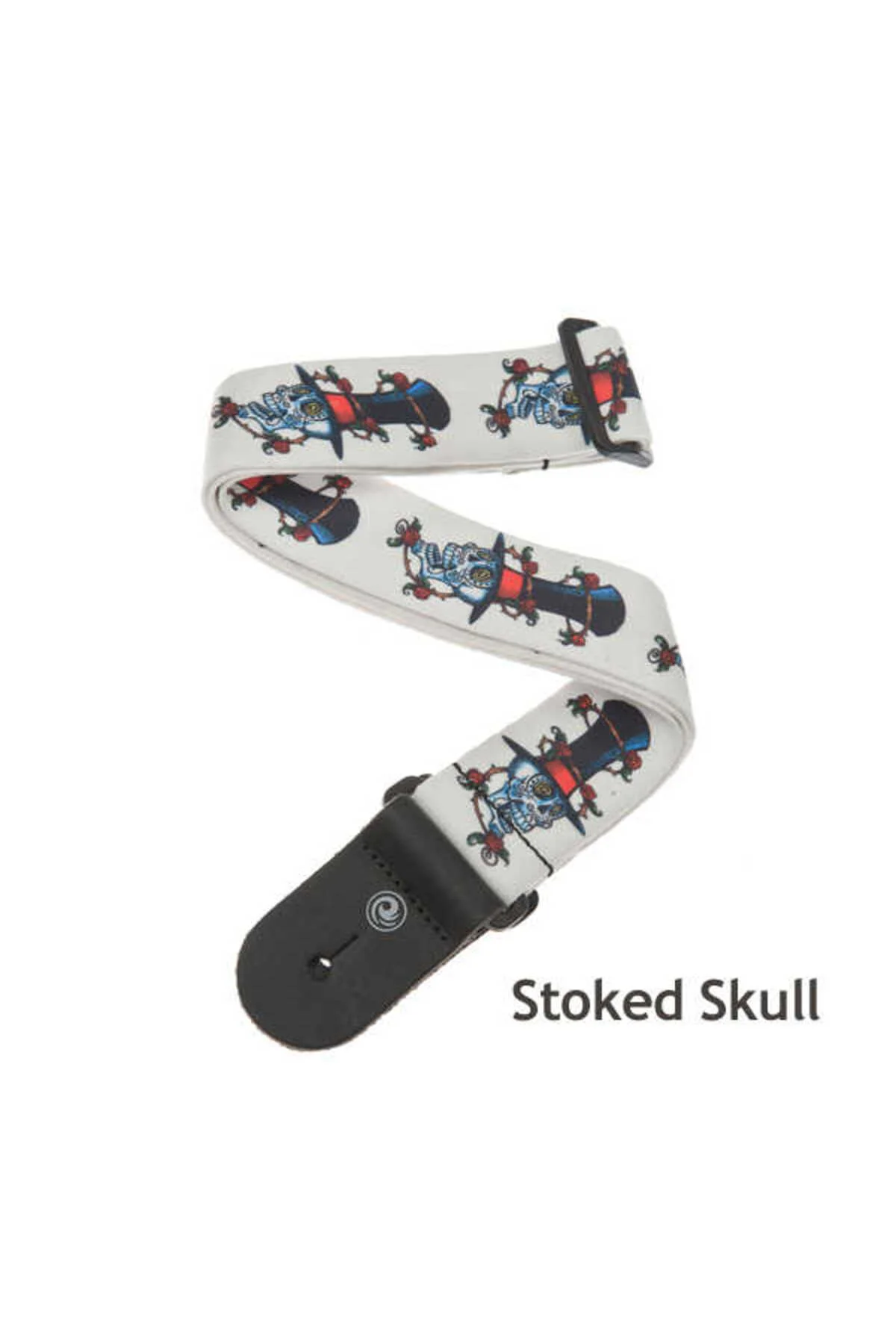 PLANETWAVES 50S04 GİTAR ASKISI 50MM DOKUMA STOKED SKULL Gitar Askısı 50Mm Dokuma Stoked Skull