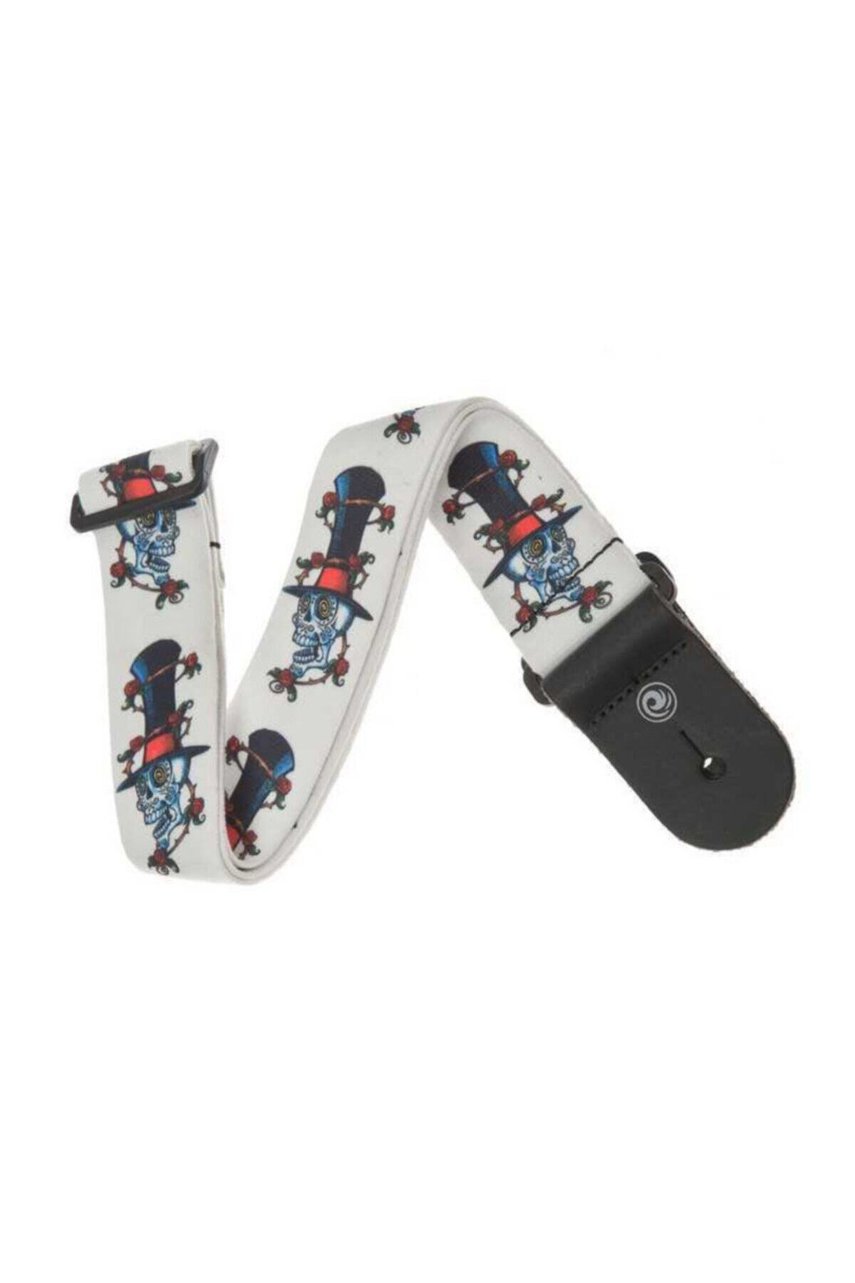 PLANETWAVES 50S04 GİTAR ASKISI 50MM DOKUMA STOKED SKULL Gitar Ask