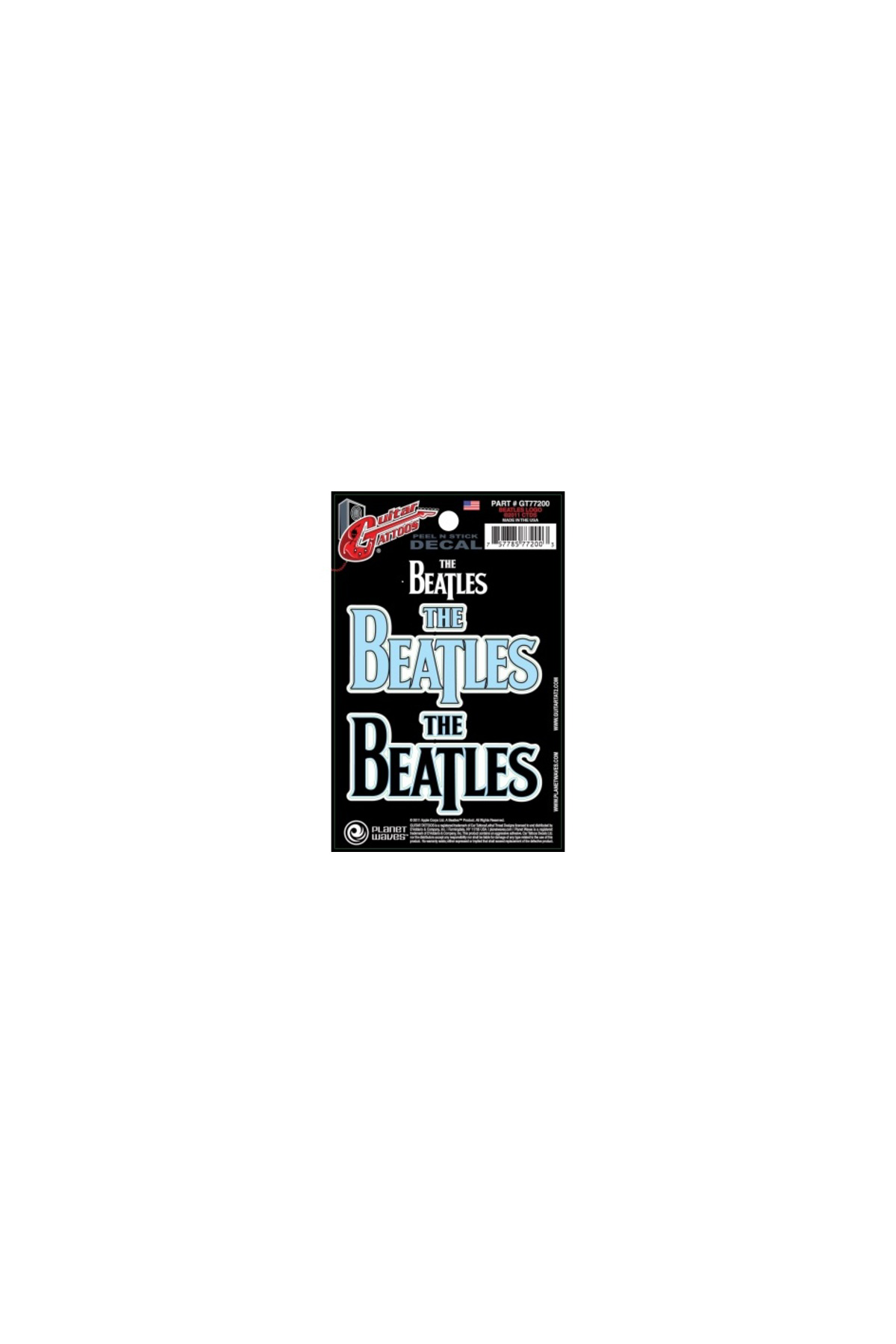 PLANETWAVES GT77200 GTR TATTOO-BEATLES LOGO STİCKER GTR TATTOO-BE