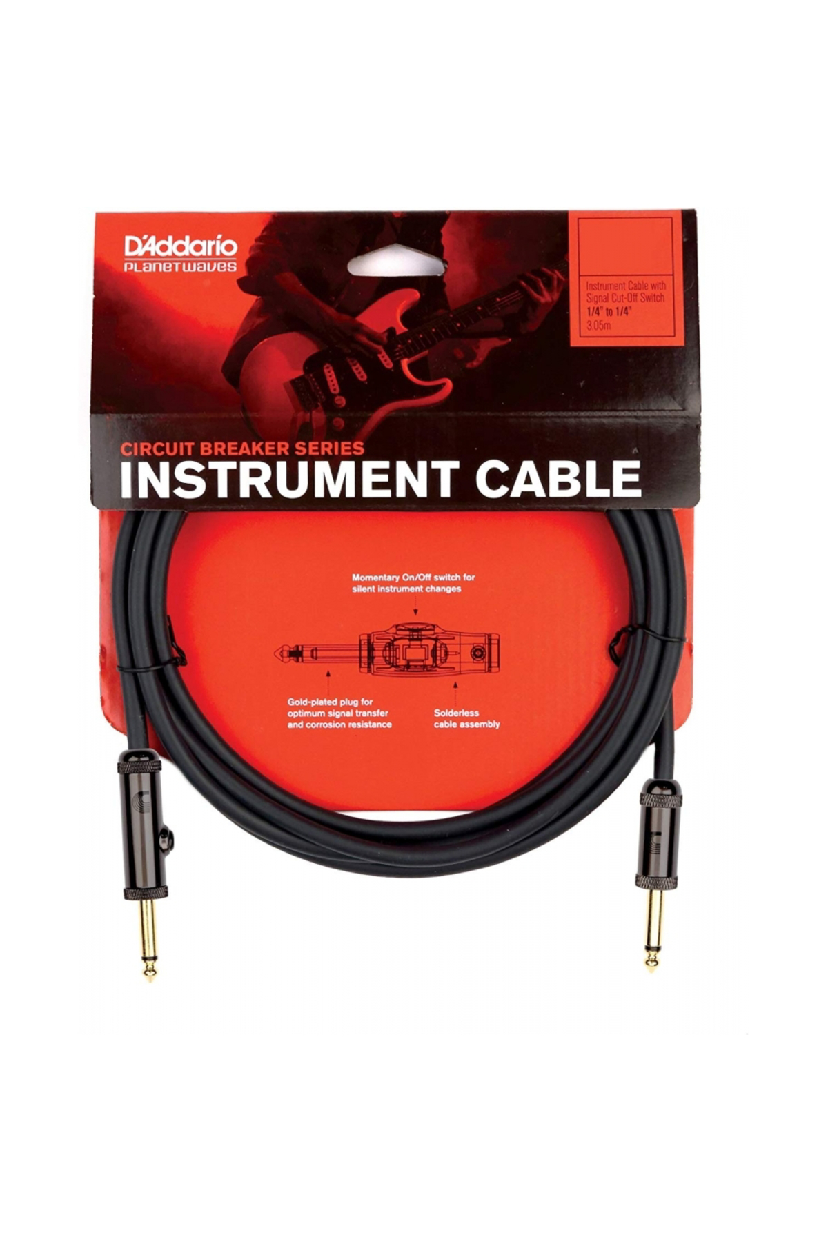 Planetwawes Planetwaves Pwag10 Devre Kesicili Kablo10 İnch Mono 14 İnch Jack