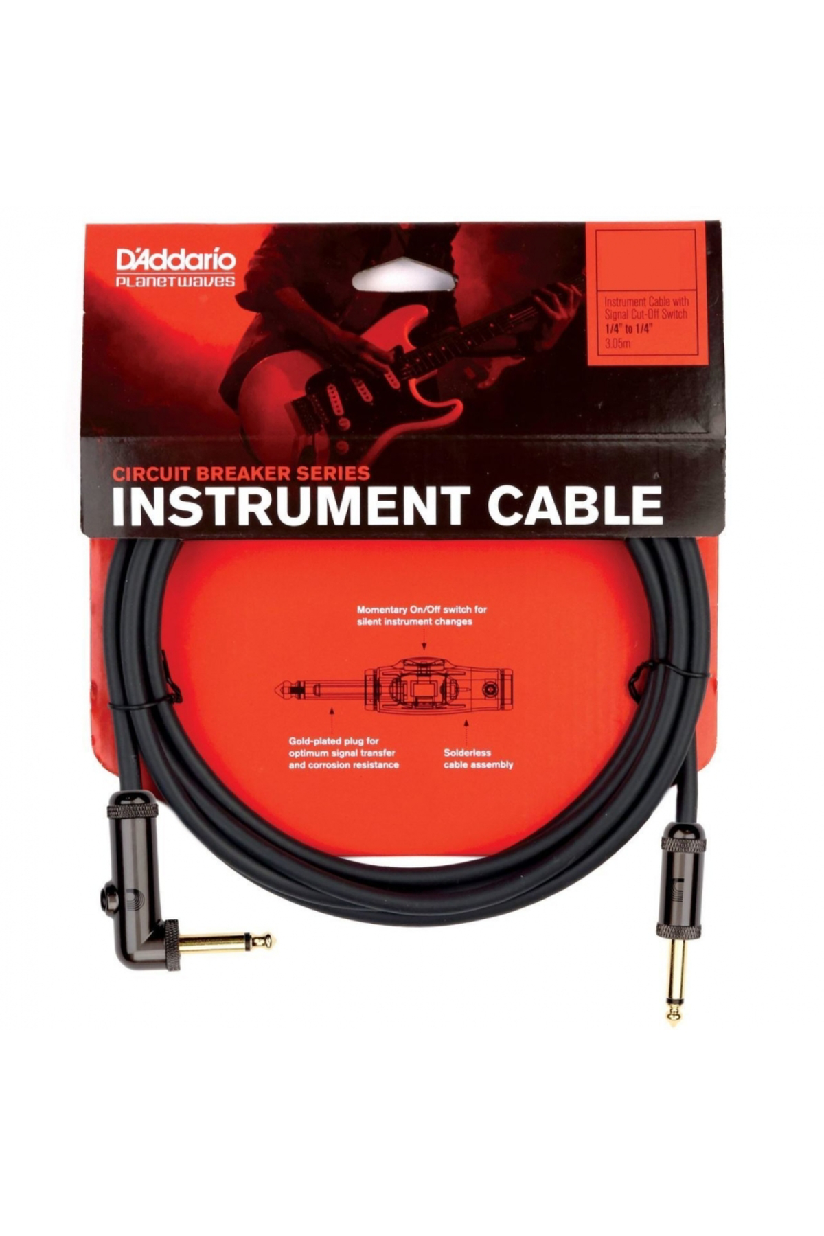 PLANETWAVES PWAGRA10 DEVRE KESİCİLİ KABLO 10 İNCH14 İNCH JACK LI