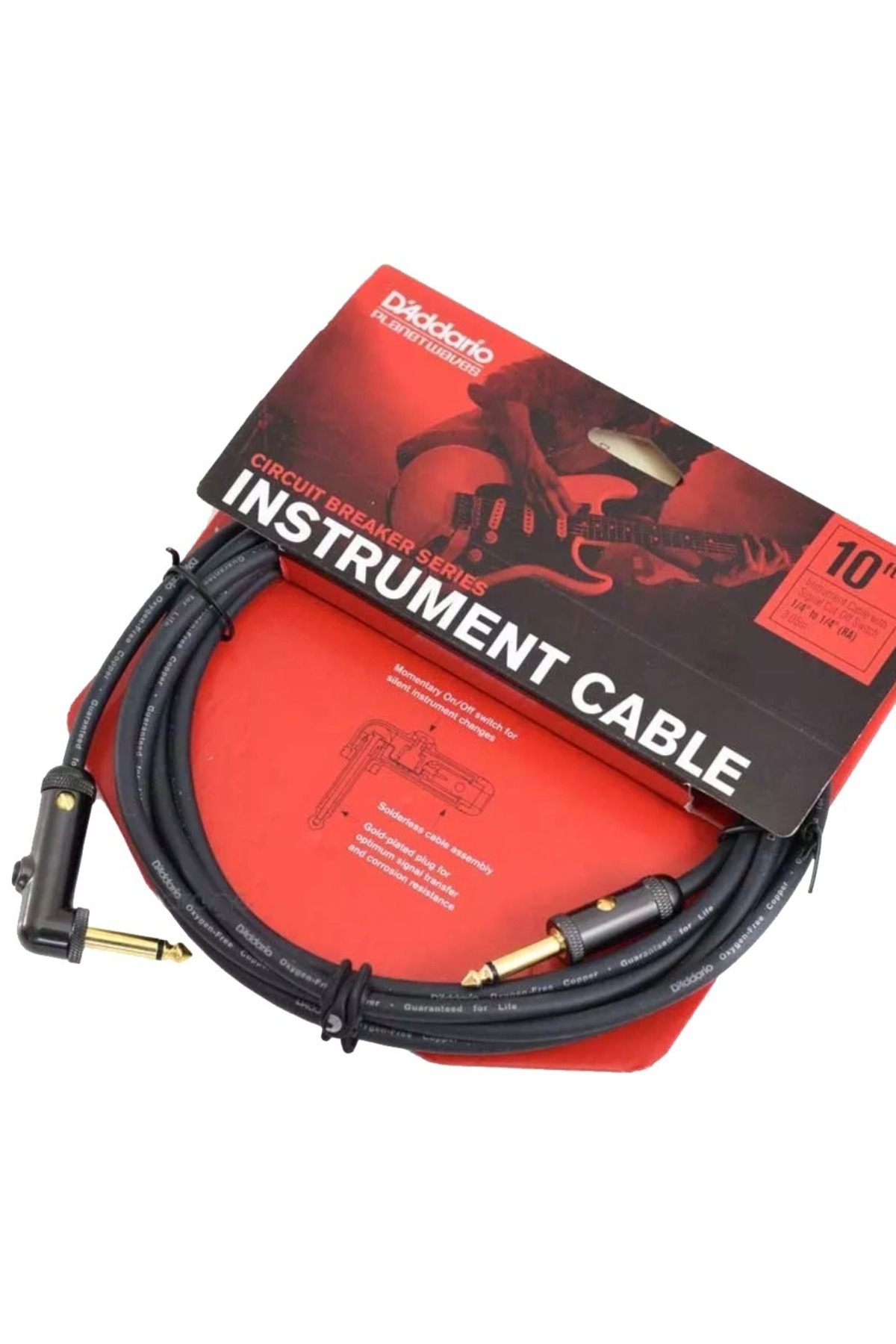 PLANETWAVES PWAGRA10 DEVRE KESİCİLİ KABLO 10 İNCH14 İNCH JACK LI