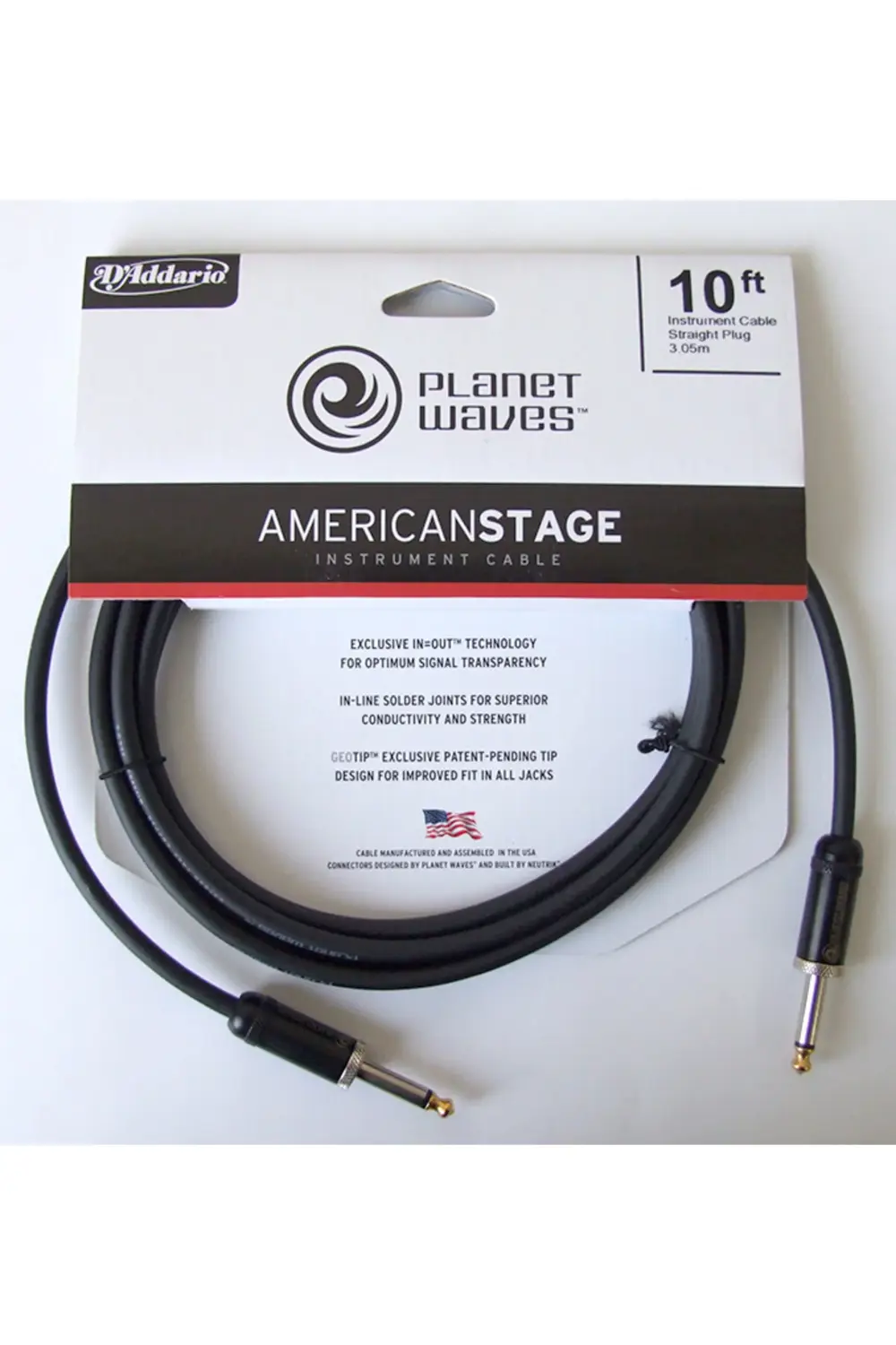 PLANETWAVES PWAMSG10 AMERICAN STAGE INST CABLE-10 ÇİN AMERICAN ST
