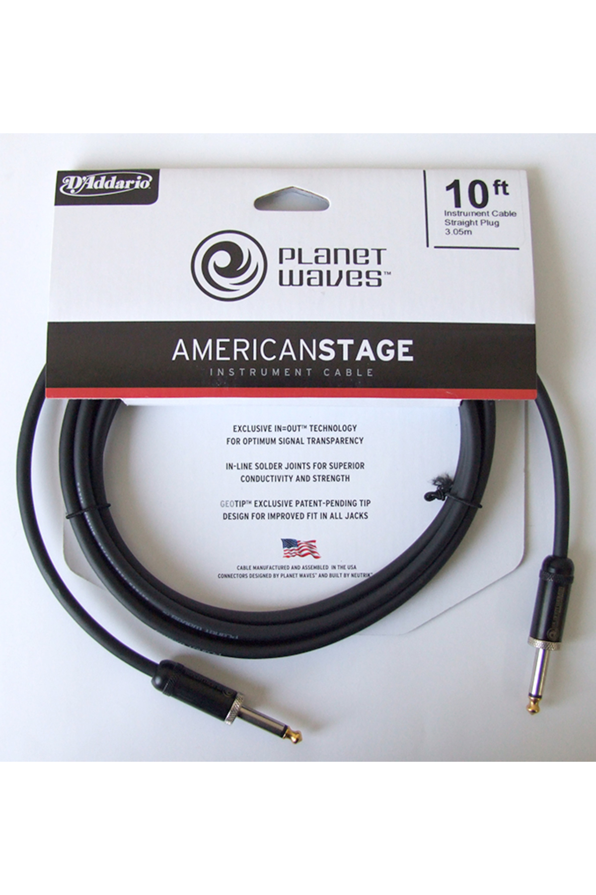 PLANETWAVES PWAMSG10 AMERICAN STAGE INST CABLE-10 ÇİN AMERICAN ST