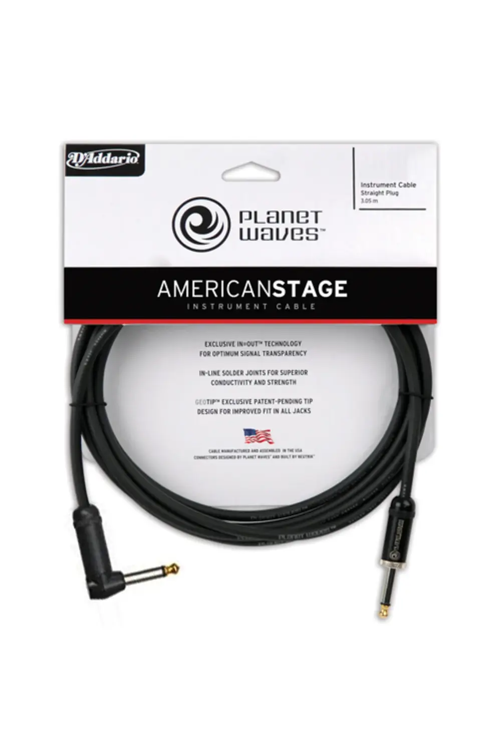 PLANETWAVES PWAMSGRA20 AMERICAN STAGE INST CABLE RA 20 ÇİN AMERIC