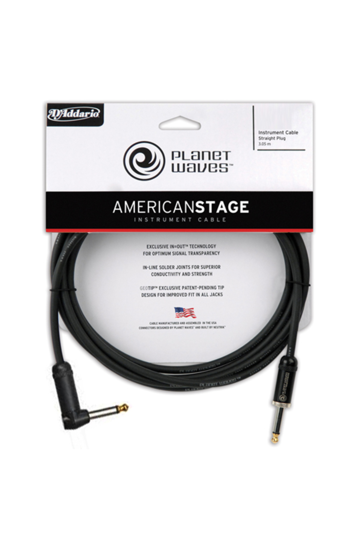 PLANETWAVES PWAMSGRA20 AMERICAN STAGE INST CABLE RA 20 ÇİN AMERIC