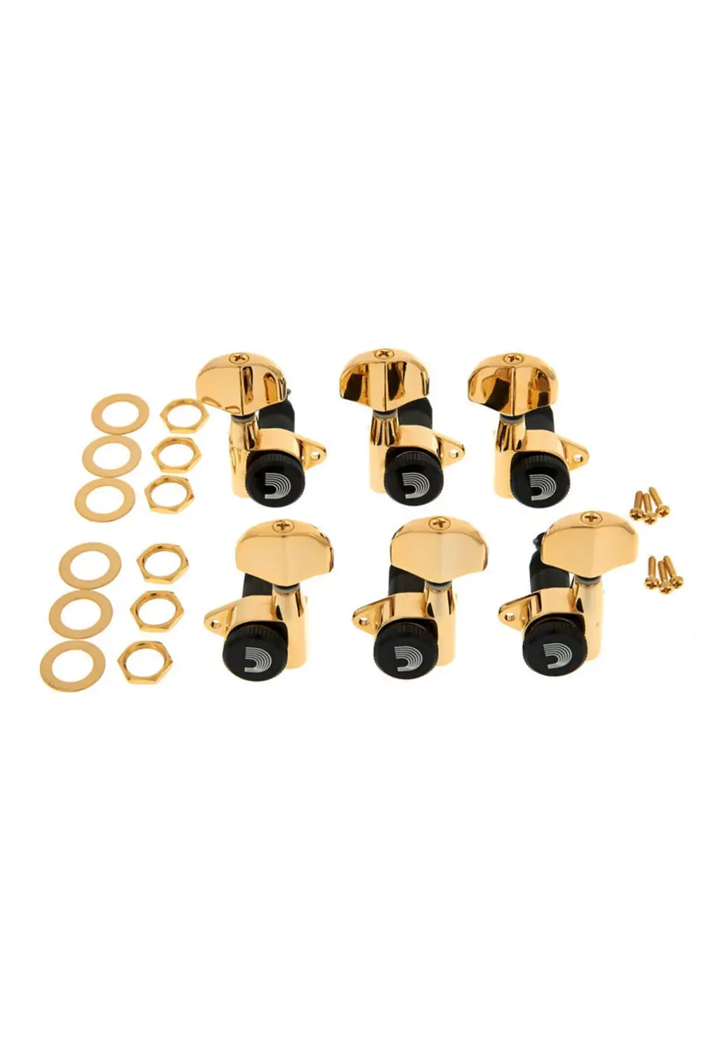 PLANETWAVES PWAT333L ELEKTRO GİTAR KULAĞI 3+3-GOLD 6 ADSET MACHIN