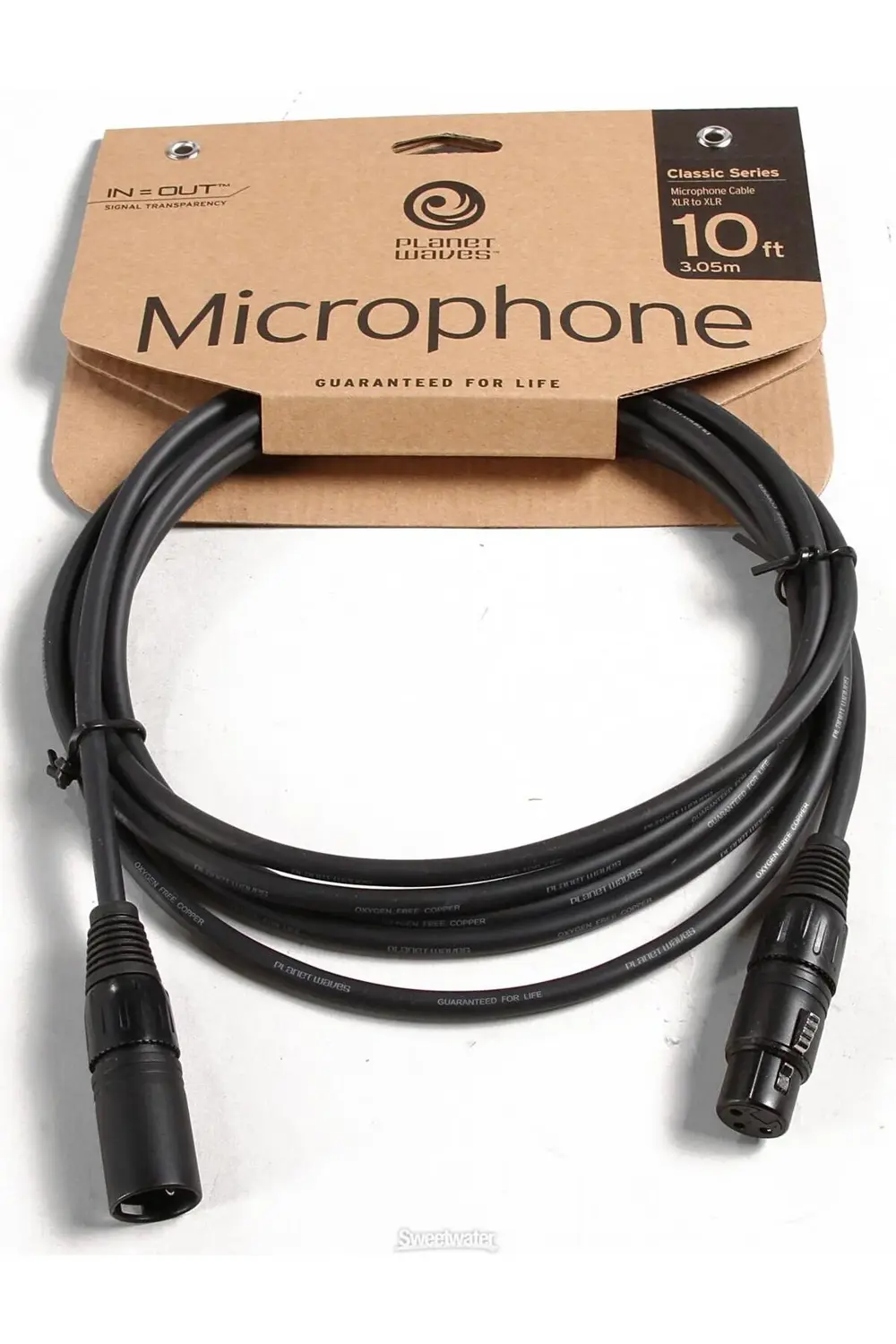 PLANETWAVES PWCMIC10 MİKROFON KABLO10 İNCH CLS XLR ML TO XLR FM