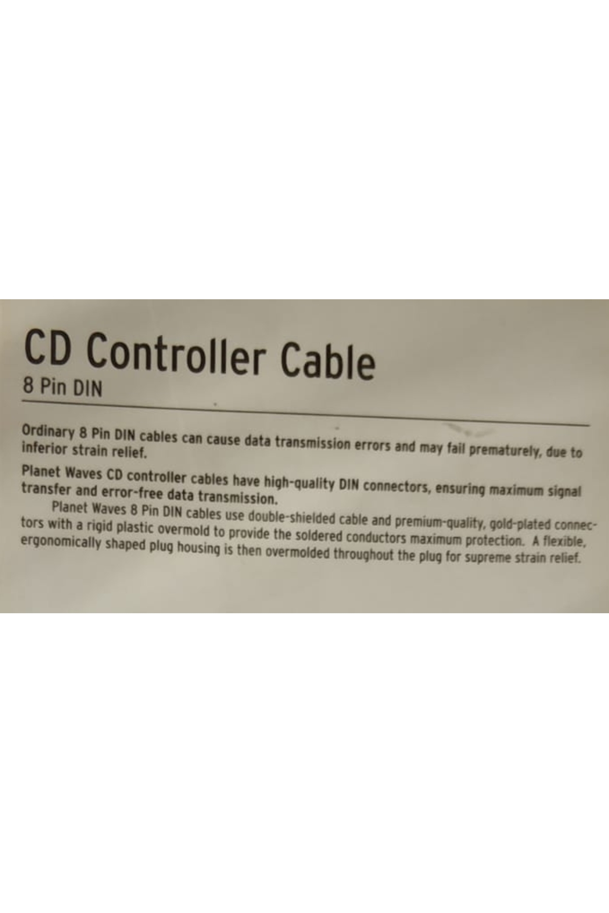 Planet Waves Planetwaves Pwdın805 Cd Kontrolkablosu 8 Pın Dın 1 52M Çin Cd Kon