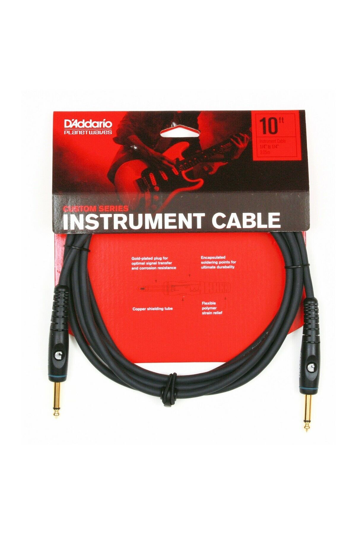 PLANETWAVES PWG10 GİTAR KABLO 10 İNCH MN 14 İNCH INST CBL Gitar K