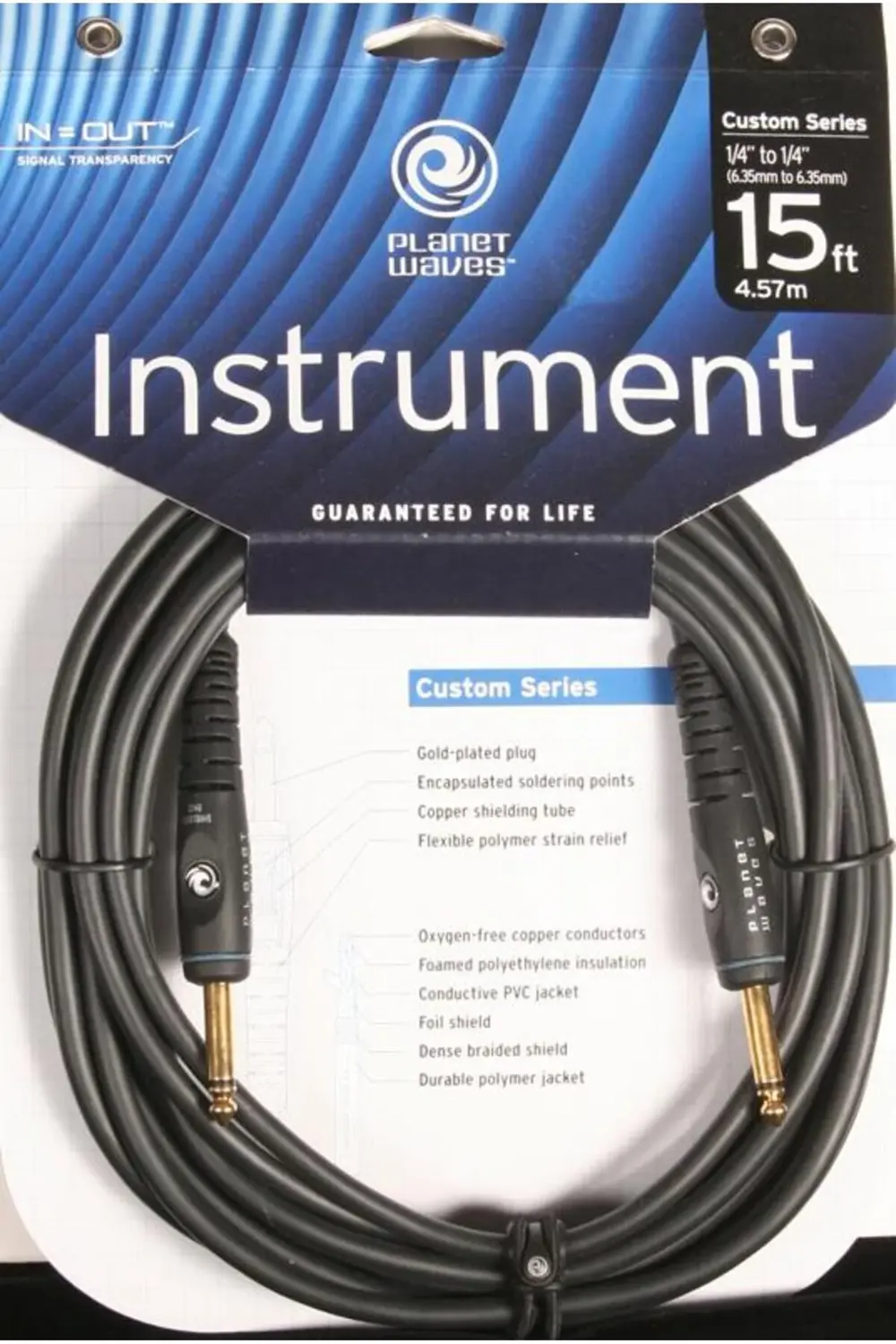 Planet Waves Planetwaves Pwg15 Gitar Kablo Gitar Cable 15 İnch Mono Ç Gitar Ka