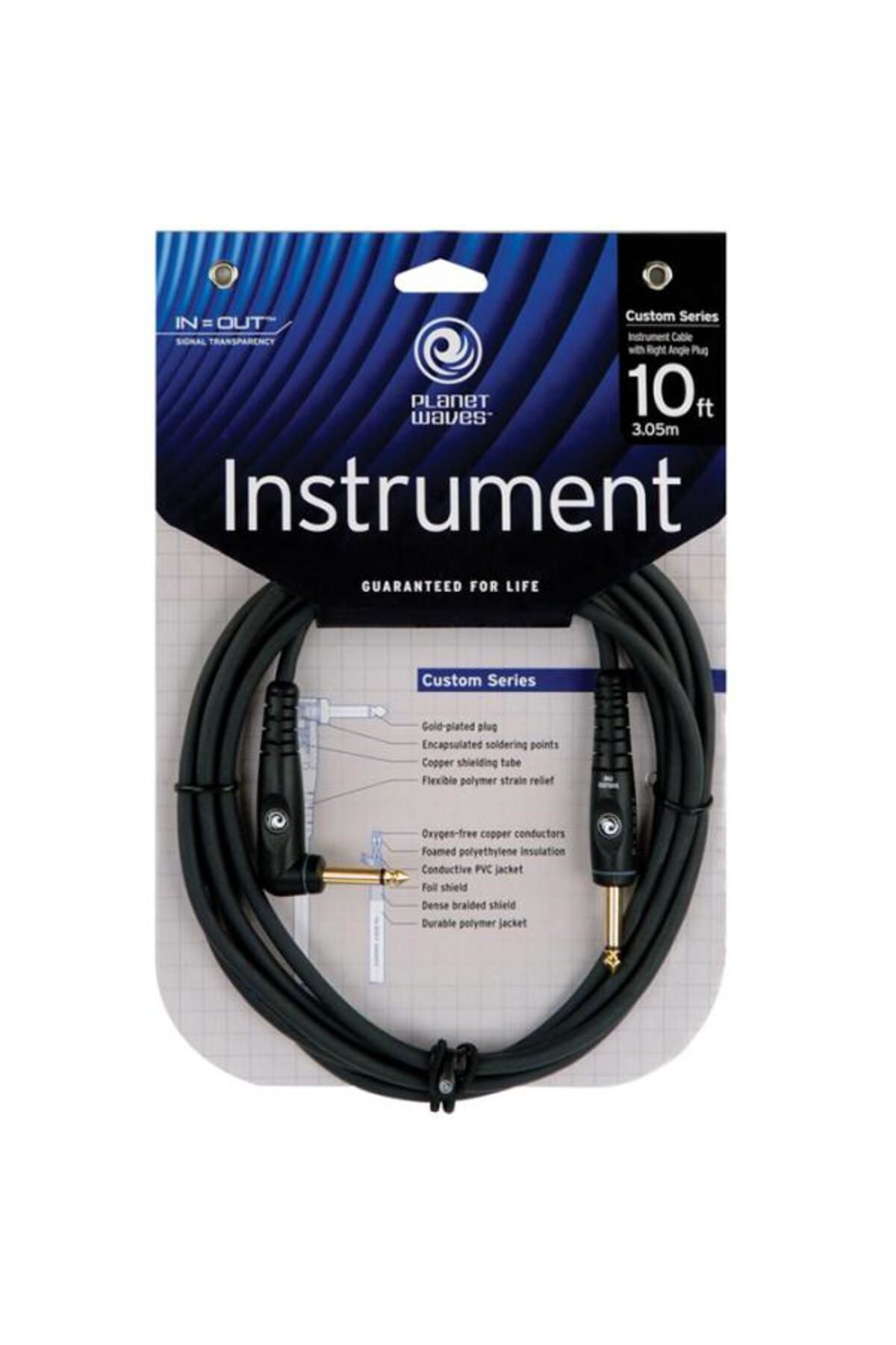 PLANETWAVES PWGRA10 GİTAR KABLO 10 İNCH MN 14IN INST CBL RA Gitar