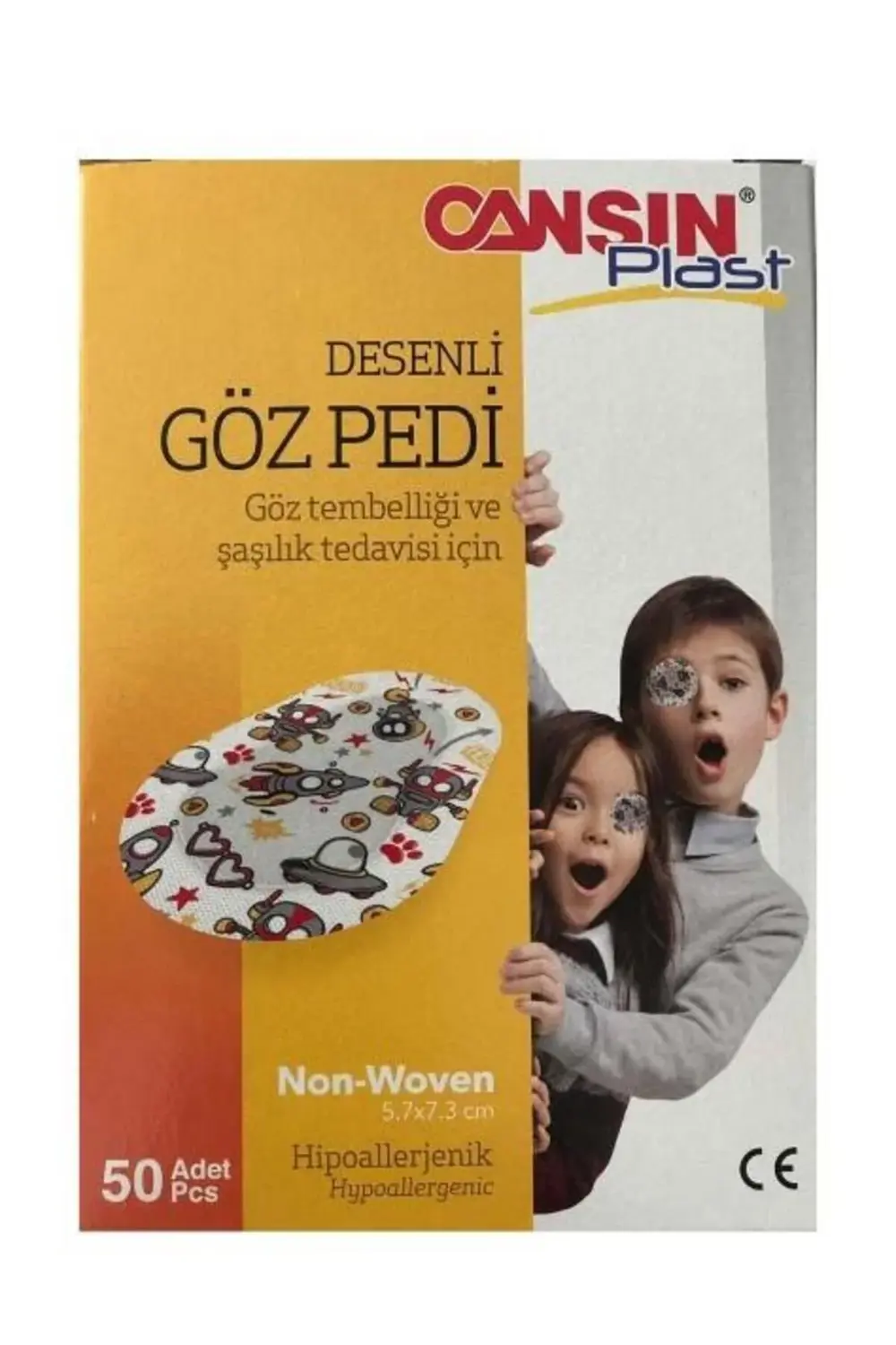 Plast Desenli Göz Pedi Çocuk 50 Li 534