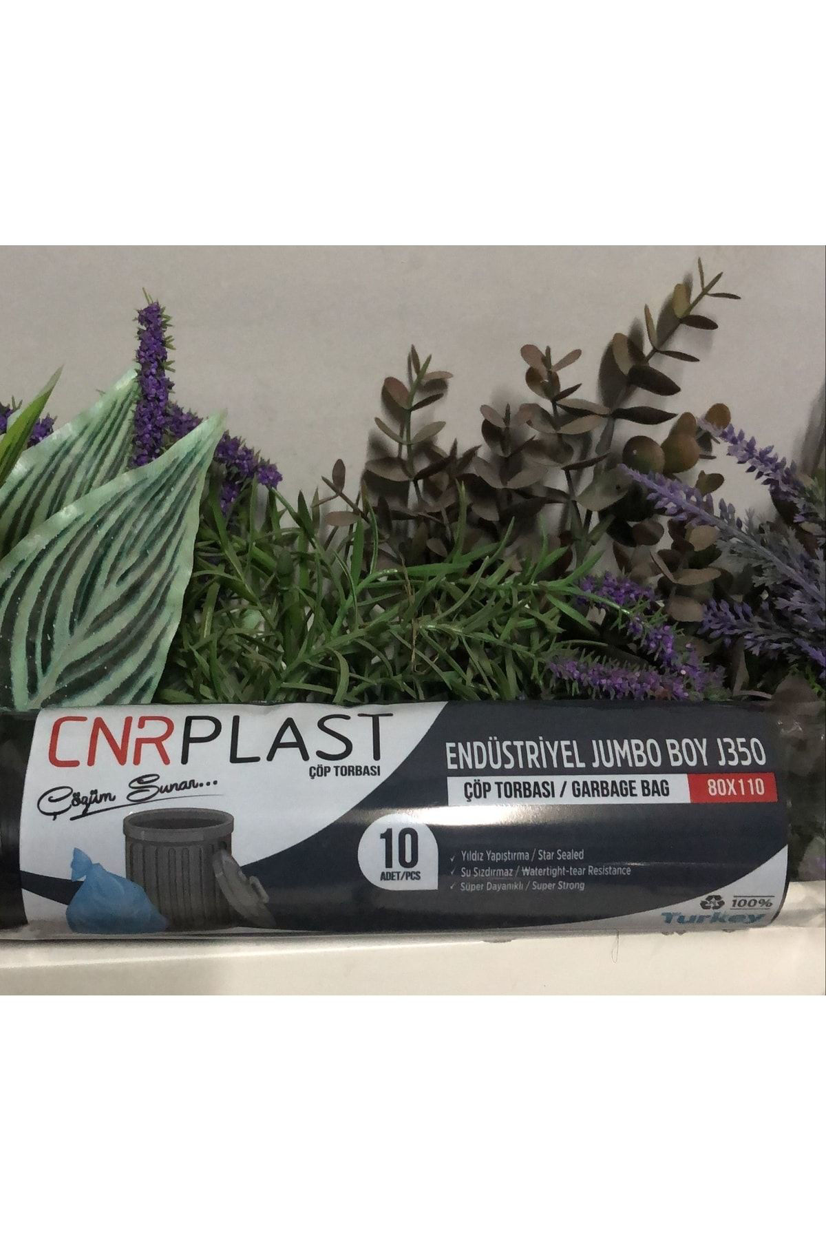 Cnr Plast Endüstriyel Jumbo Siyah Çöp Torbası Poşet J350 80 X 110 5Ru