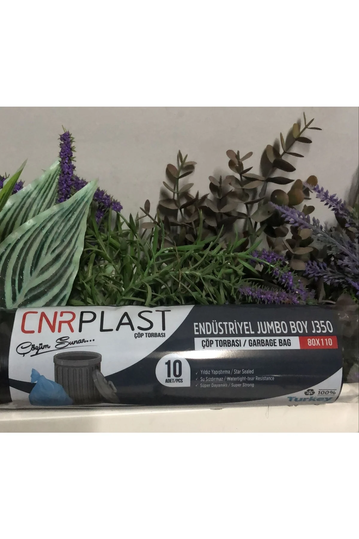 Plast Endüstriyel Jumbo Siyah Çöp Torbası Poşet J350 80 X 110 5ru