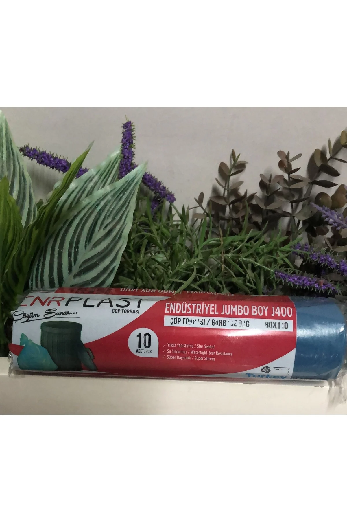 Plast Endüstriyel Jumbo Mavi Çöp Torbası Poşet J400 80 X 110 5rul