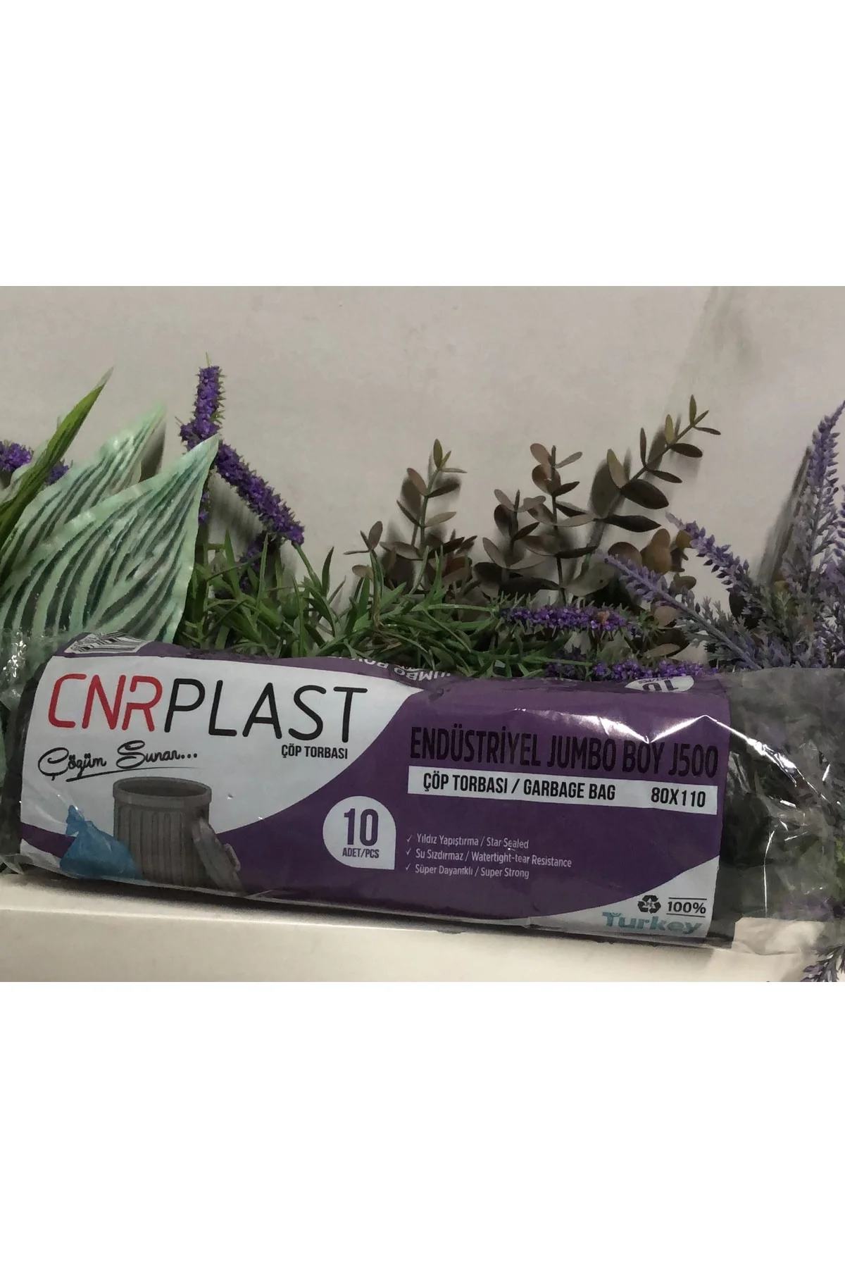 Plast Endüstriyel Jumbo Sıyah Çöp Torbası Poşet J500 80 X 110 5ru
