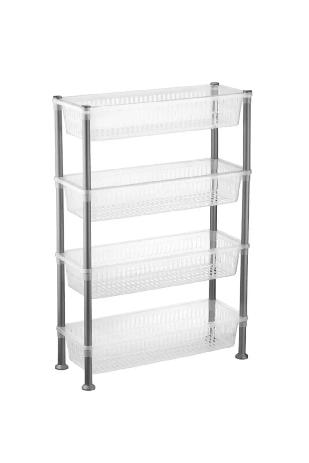 Bursev Plastik 4 Katlı Slim Sebzelik Şık Slim Nostalji Sebzelik