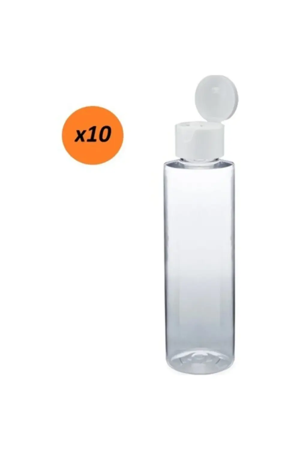 Plastik Açmalı Kapaklı Pet Plastik Şişe 100ml X 10 Adet