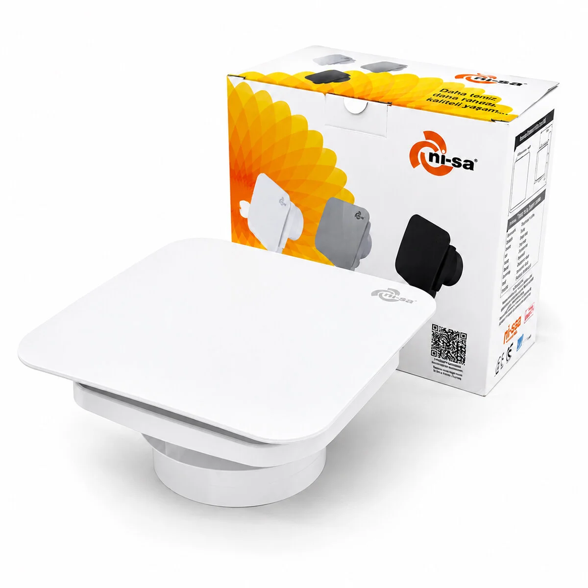 Plastik Aspiratör 150 Beyaz Banyo Tuvalet Havalandırma Aspiratörü 20W 2800RPM 320M3/H EBT-150SB Plastik Aspiratör 150 Beyaz Banyo Tuvalet Havalandırma Aspiratörü 20W 2800RPM 320M3/H EBT-150SB
