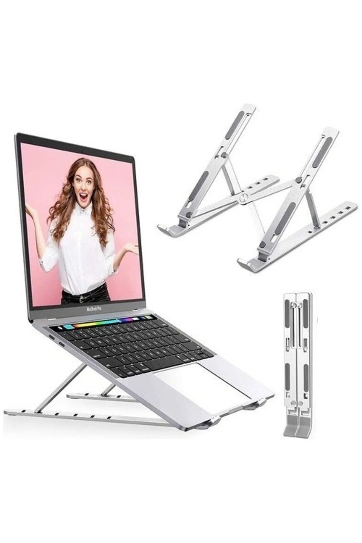 Plastik Ayarlı Laptop Macbook Notebook Yükseltici Tutucu Ayaklık