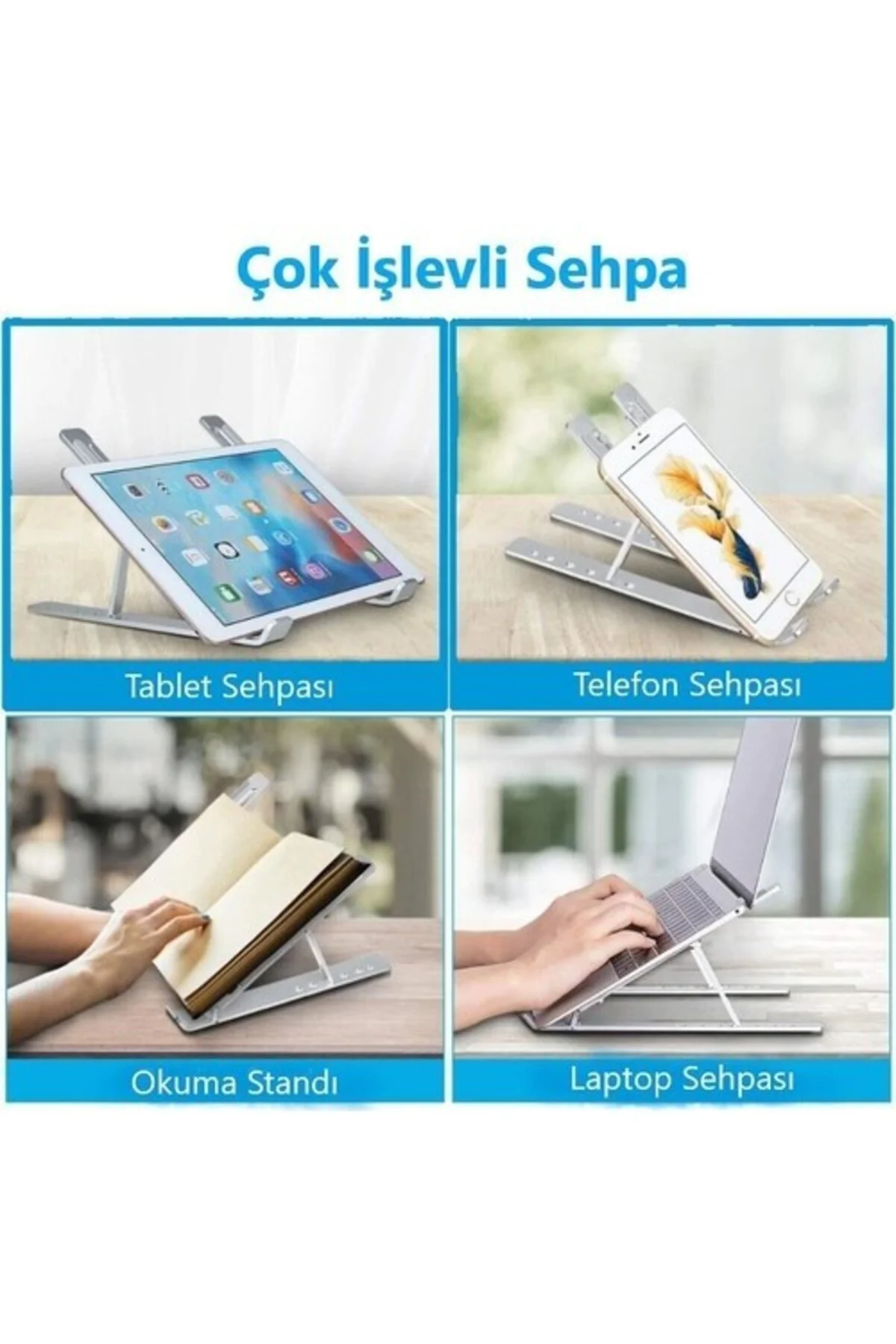 Plastik Ayarlı Laptop Macbook Notebook Yükseltici Tutucu Ayaklık