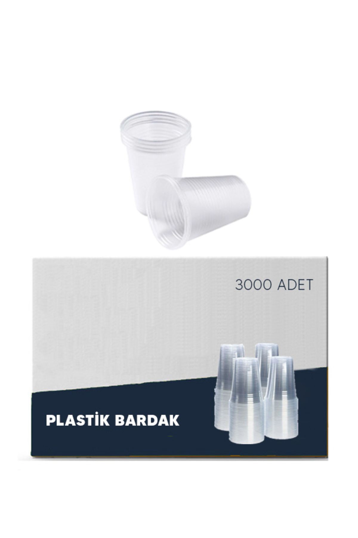 Coly Plastik Bardak 3000 Adet Pet Su Bardaği