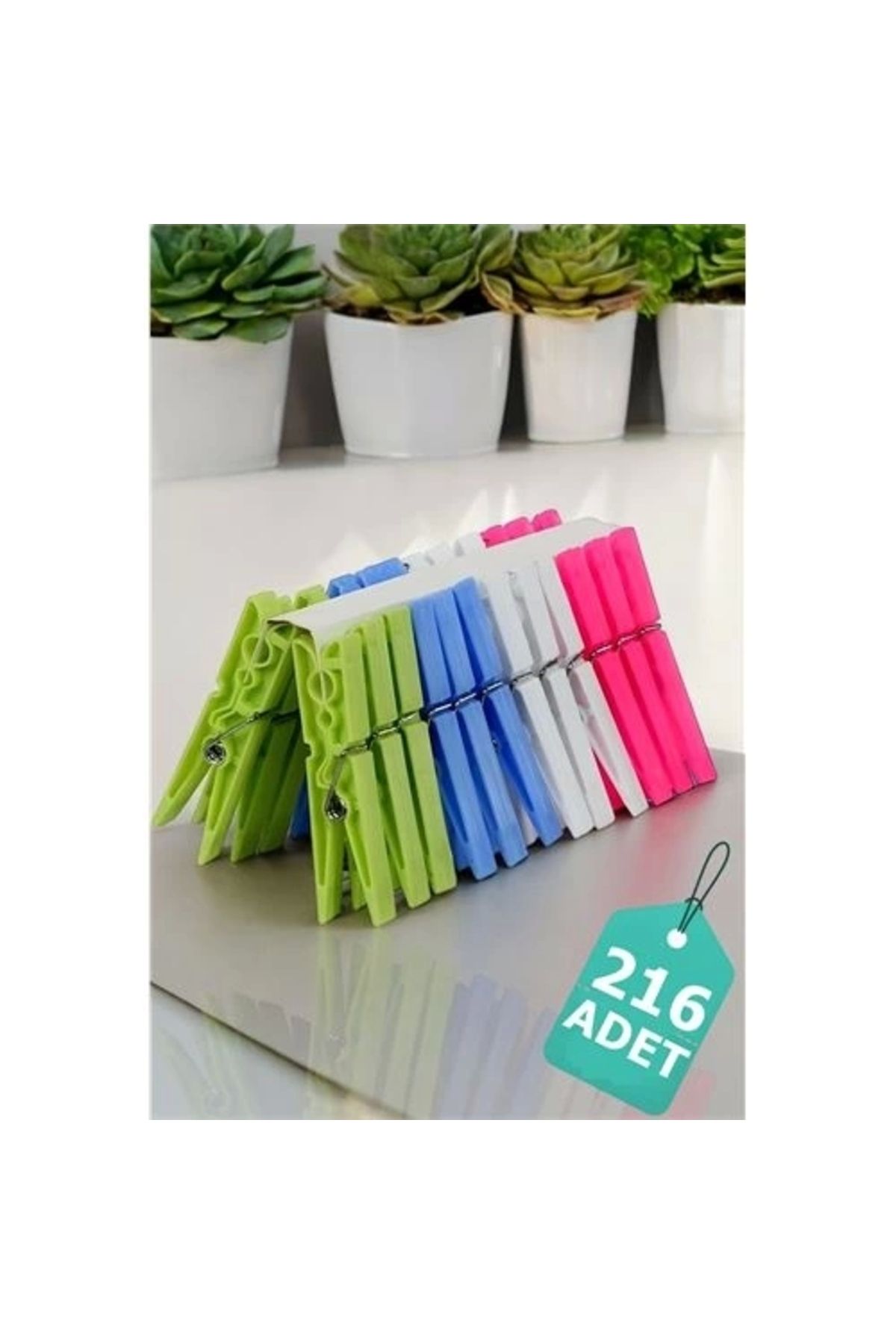 Plastik Çamaşır Mandalı 216 Adet