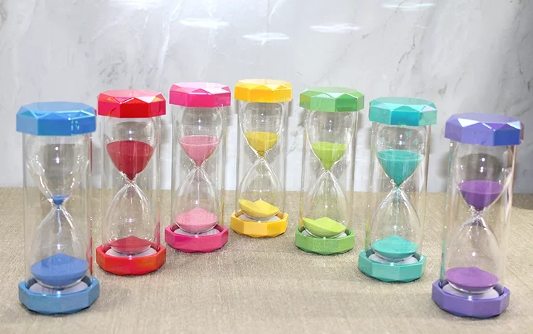 Plastik Çerçeveli Renkli 30 Dakika Kum Saati Hediyelik