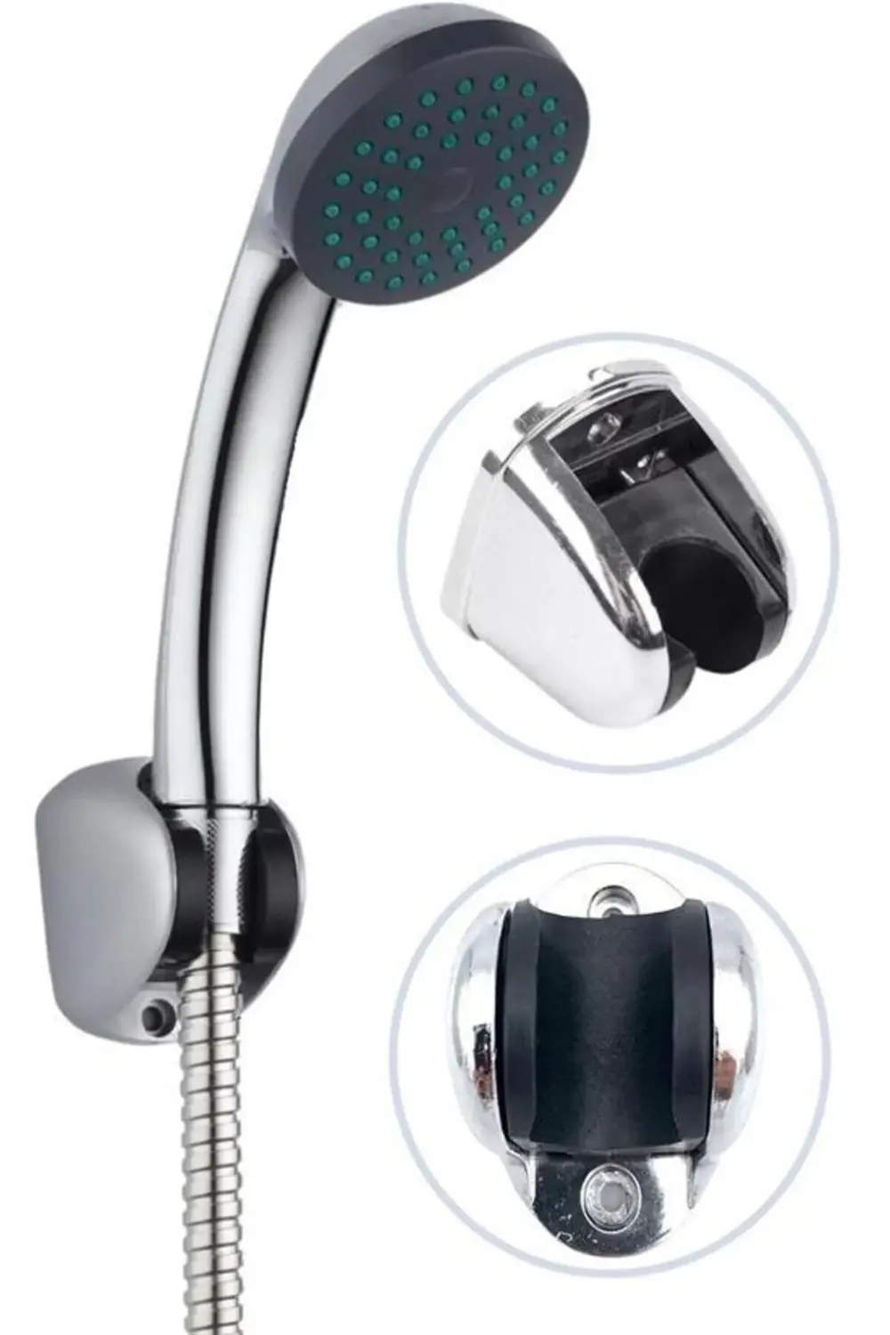 ® Plastik Duş Başlığı Fiskiyesi Hortumu Askısı Mafsal Tutacak