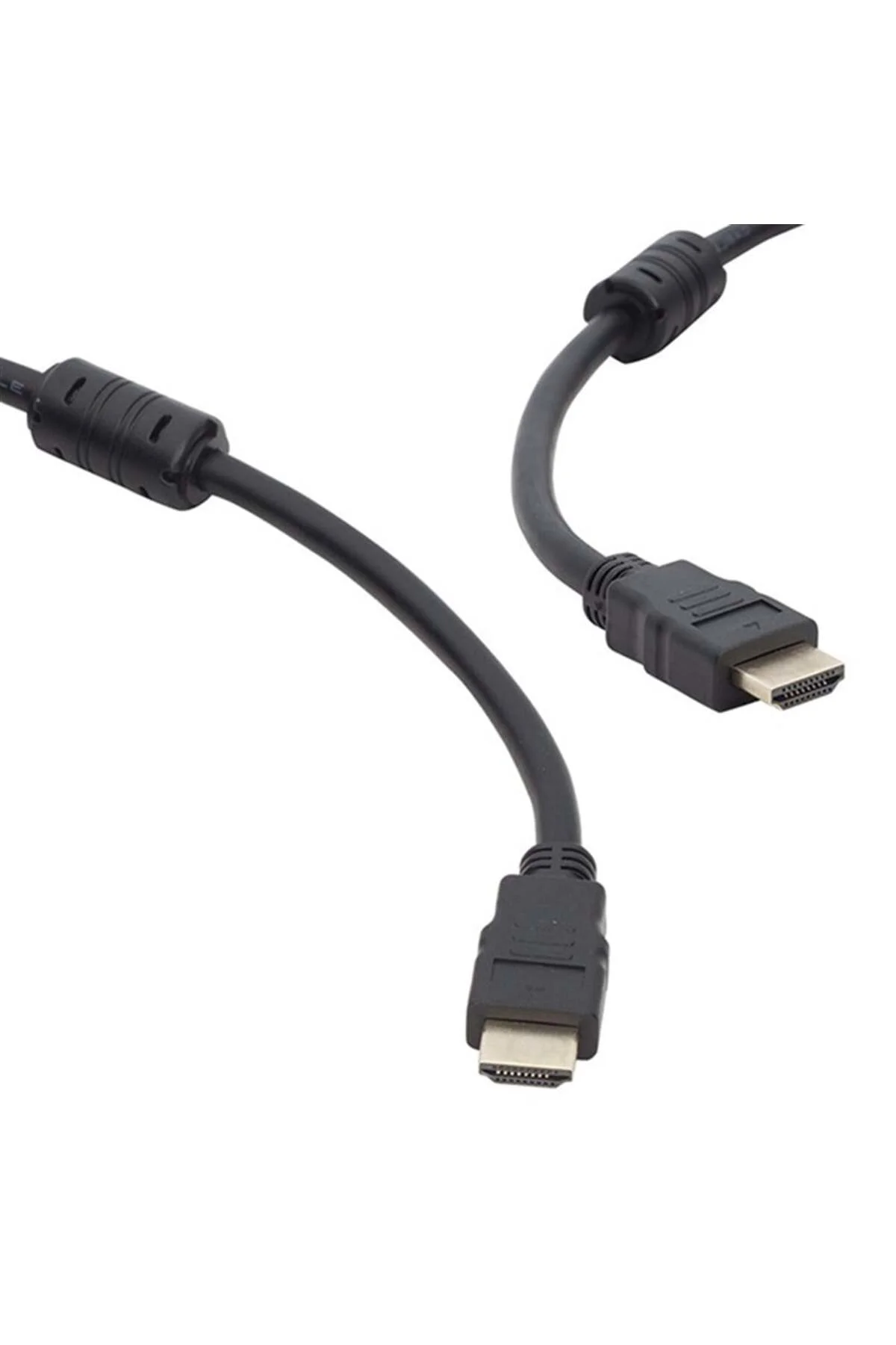 PLASTİK DÜZ SİYAH 10 METRE GOLD POŞETLİ HDMI KABLO